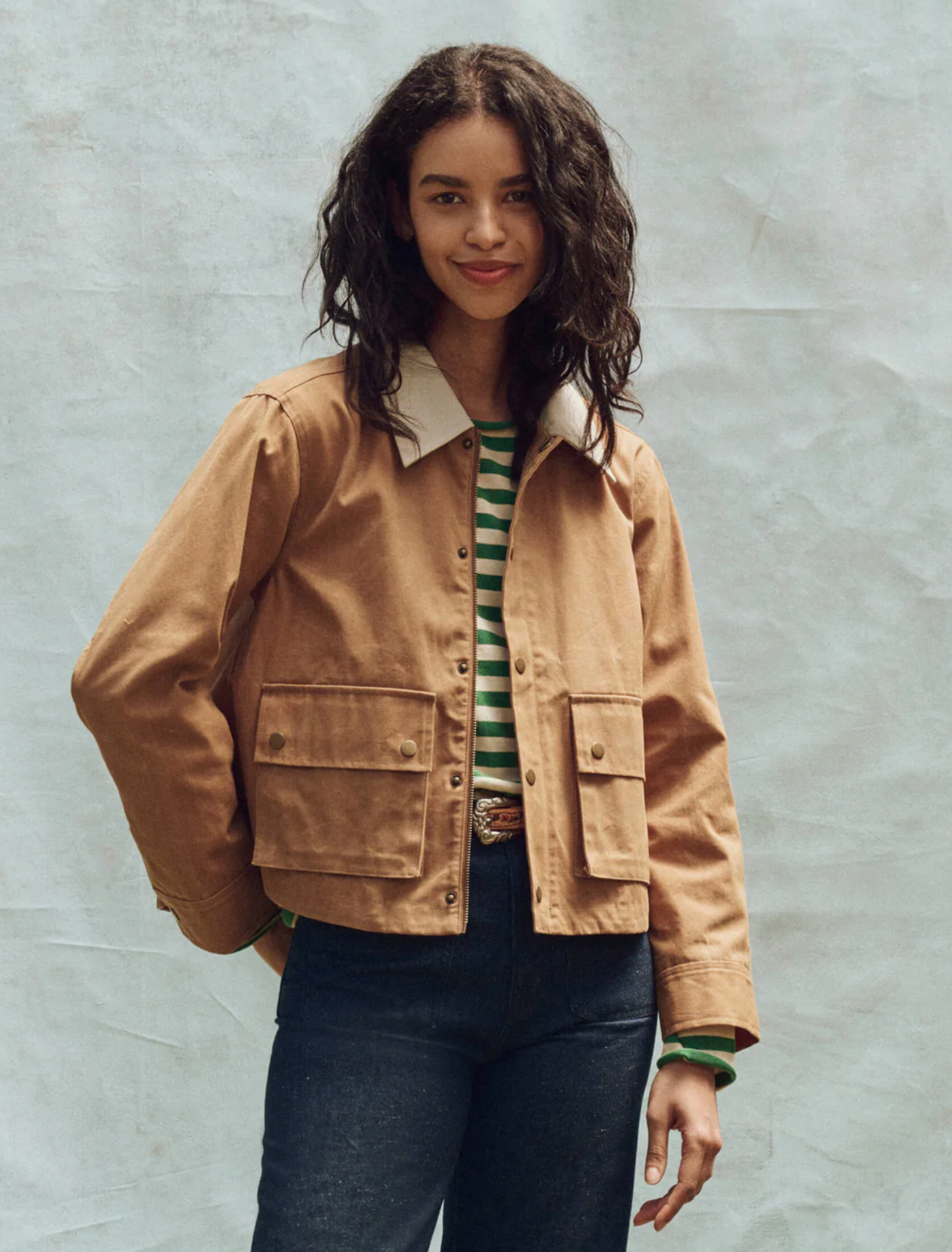 Wax Swing Jacket Camel | The Great | MARKET 