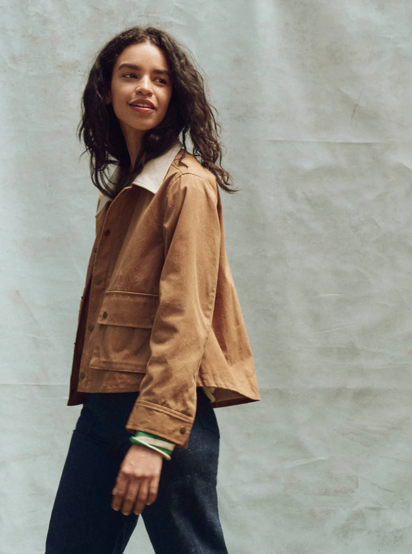 Wax Swing Jacket Camel | The Great | MARKET 