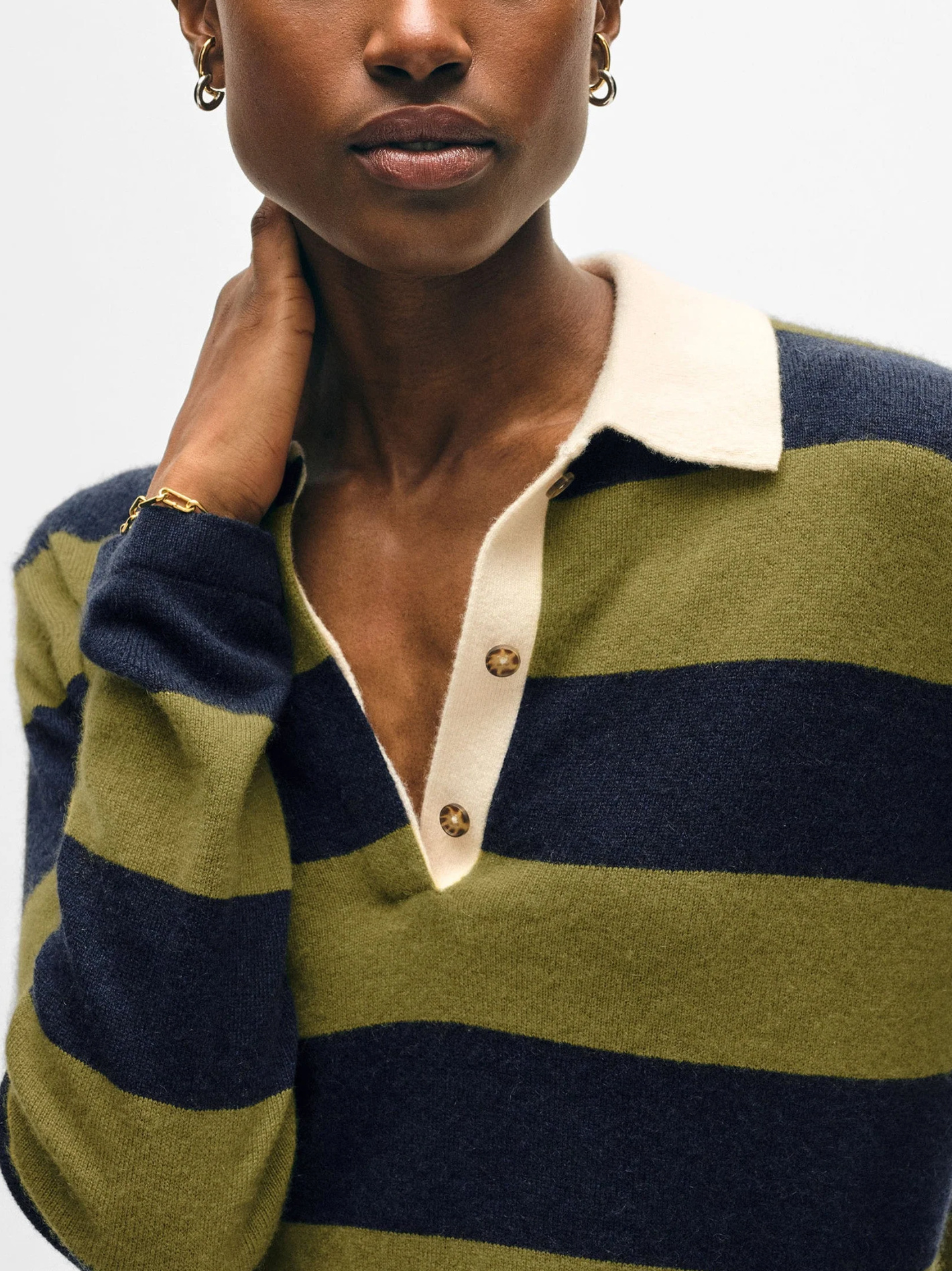 Polo DEEP NAVY/BRIGHT OLIVE | White & Warren | MARKET