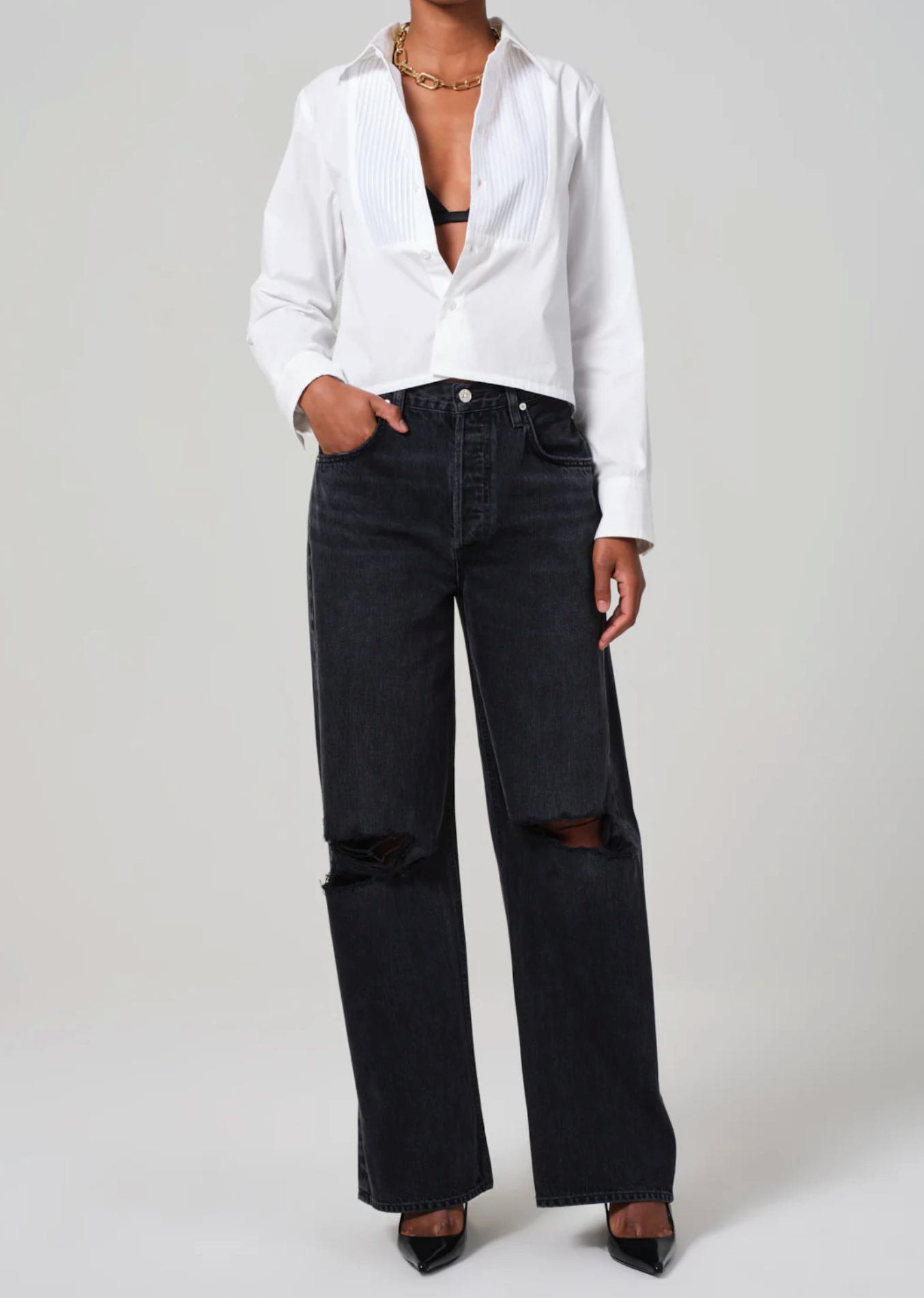 Fino tux blouse in white |  COH | MARKET
