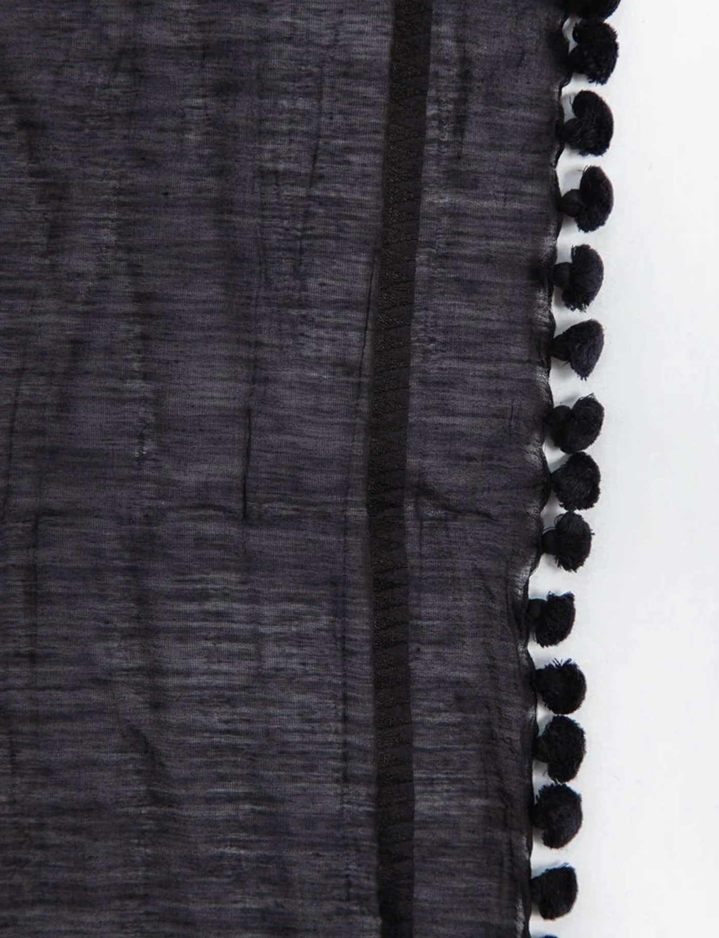 Small Dupatta Black | Matta | MARKET