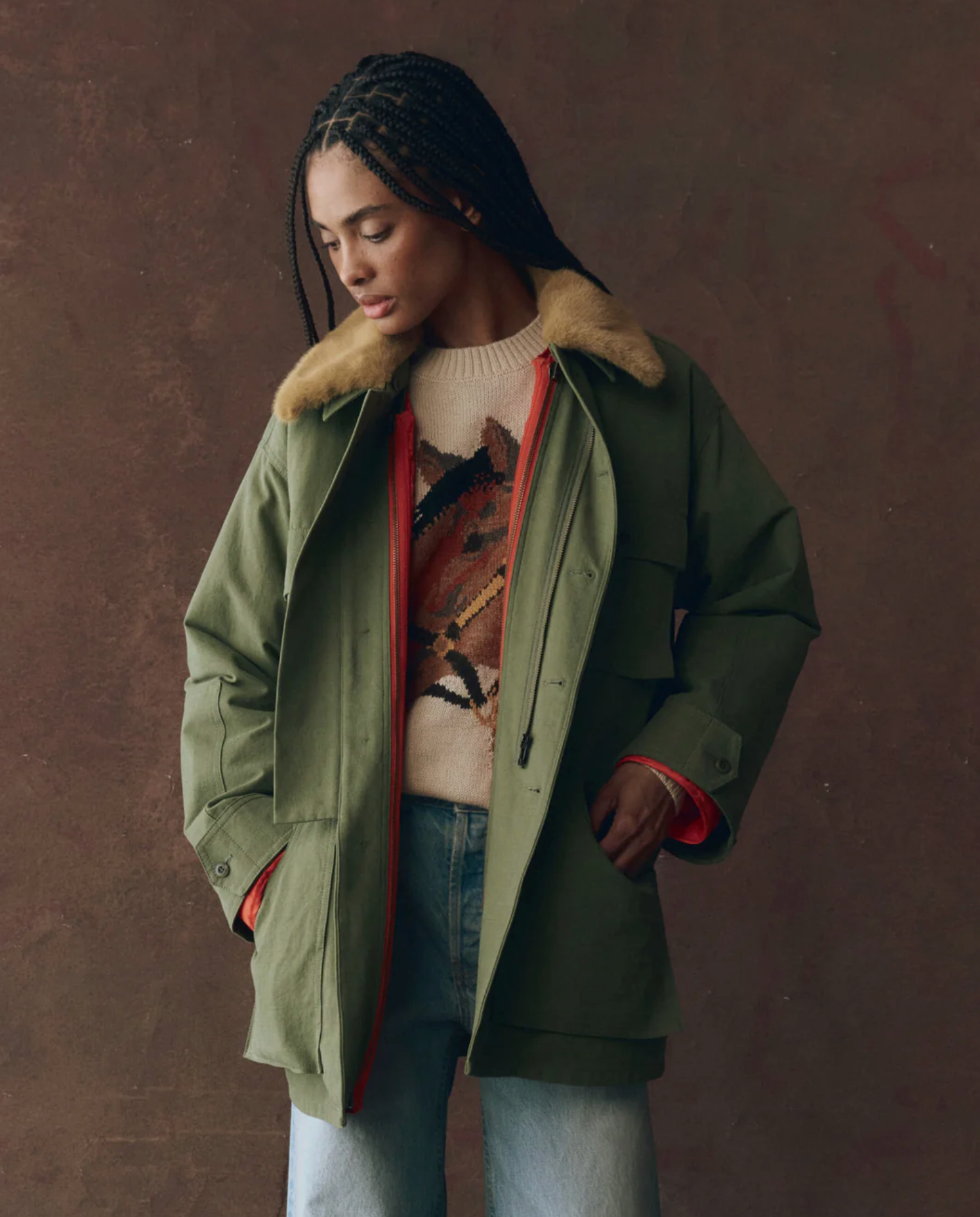 The quilted liner parka army | The Great | MARKET
