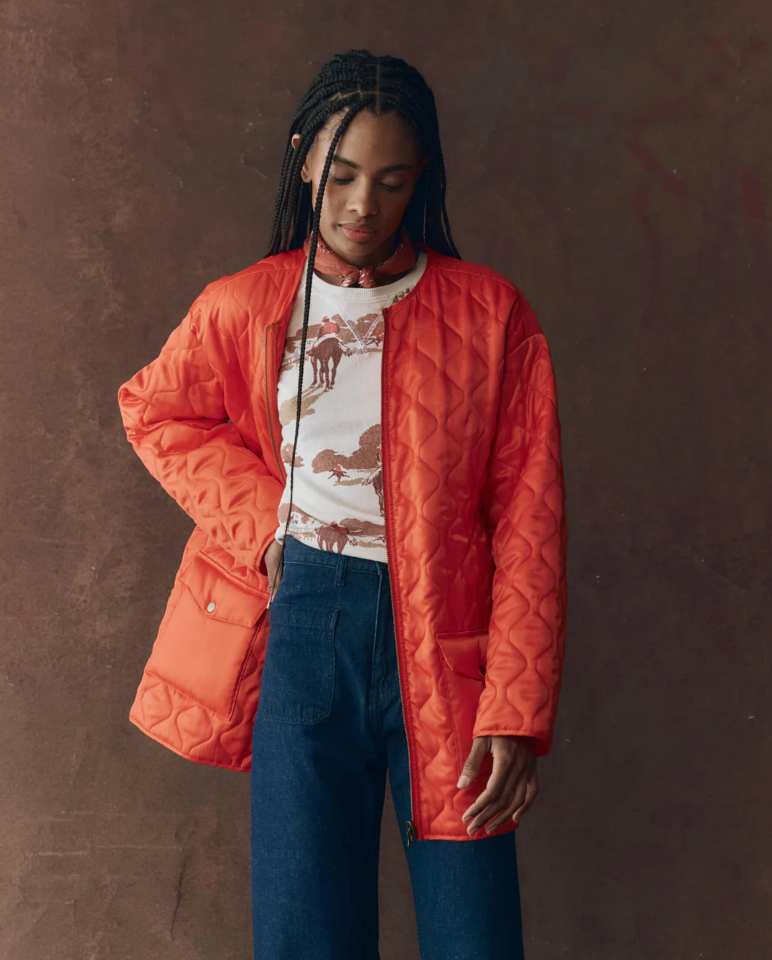 The quilted liner parka army | The Great | MARKET