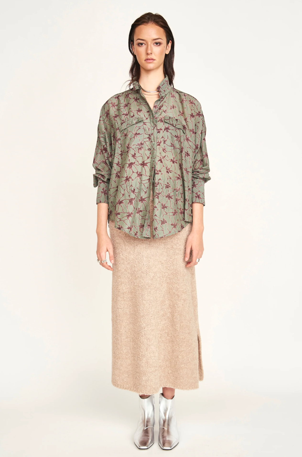 Kyoto shirt in shadow kudzu | Mirth | MARKET