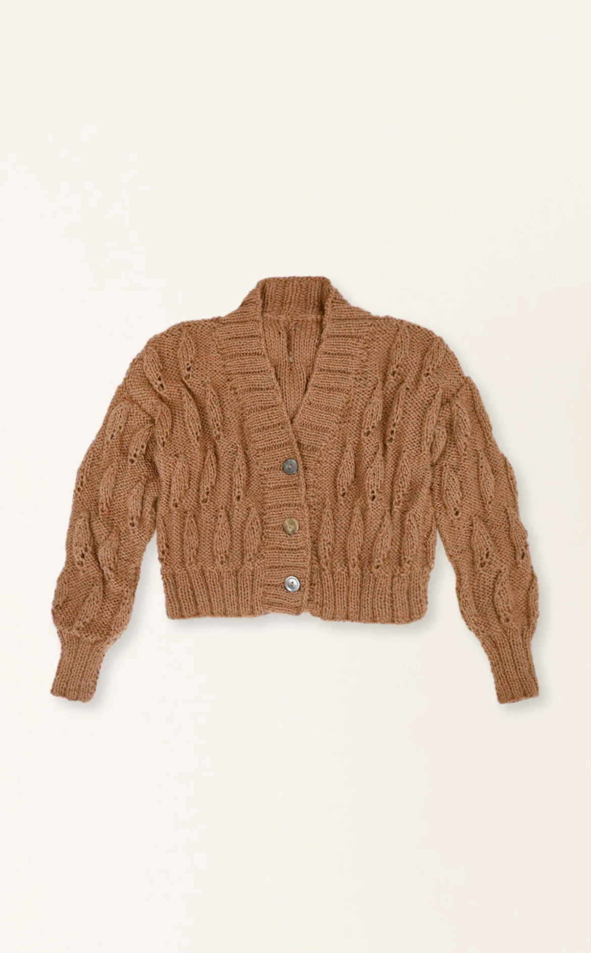 Wimberley Teardrop Cardigan in rust | Mirth | MARKET