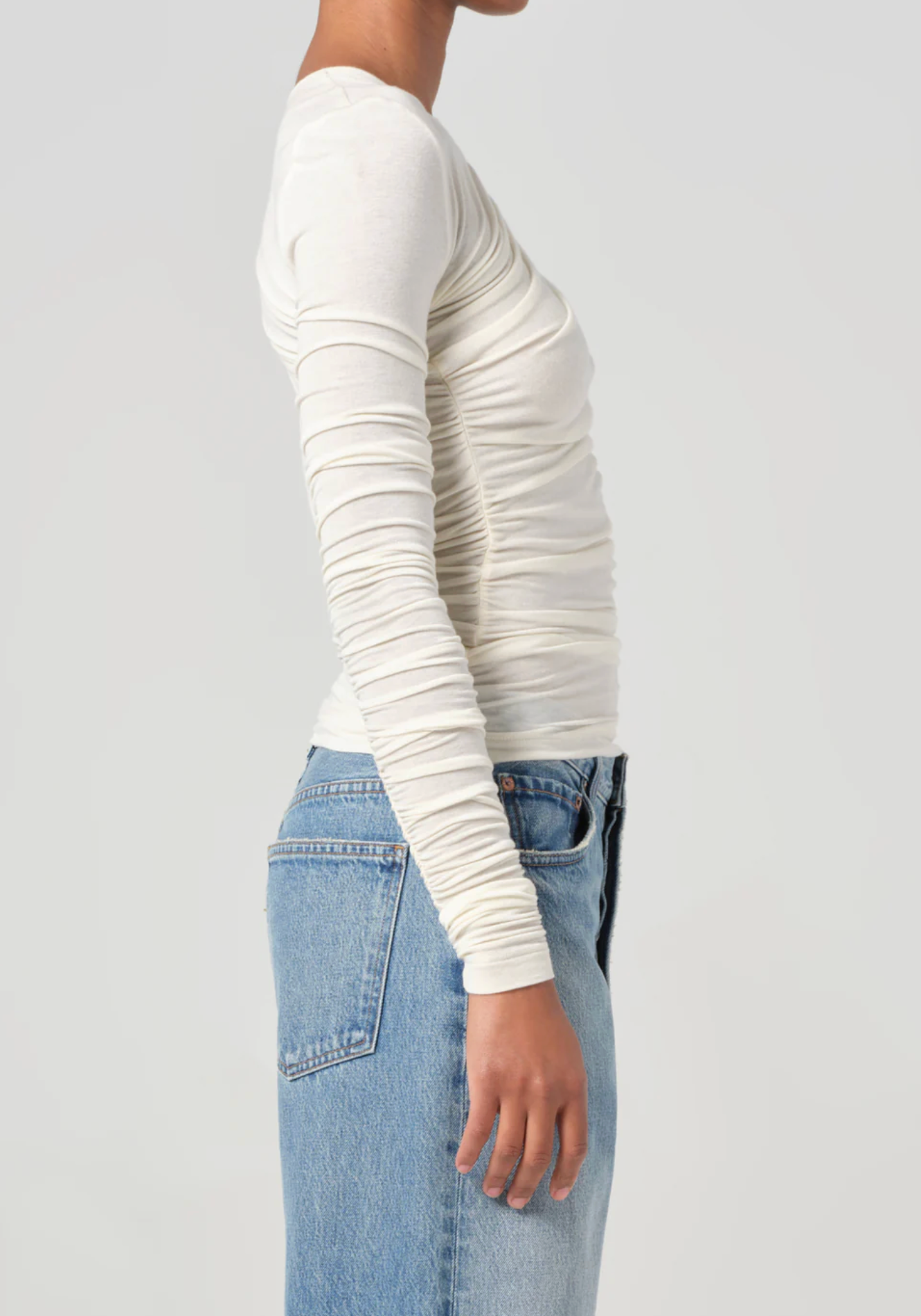 Tania Tee in oatmilk | A GOLDE | MARKET