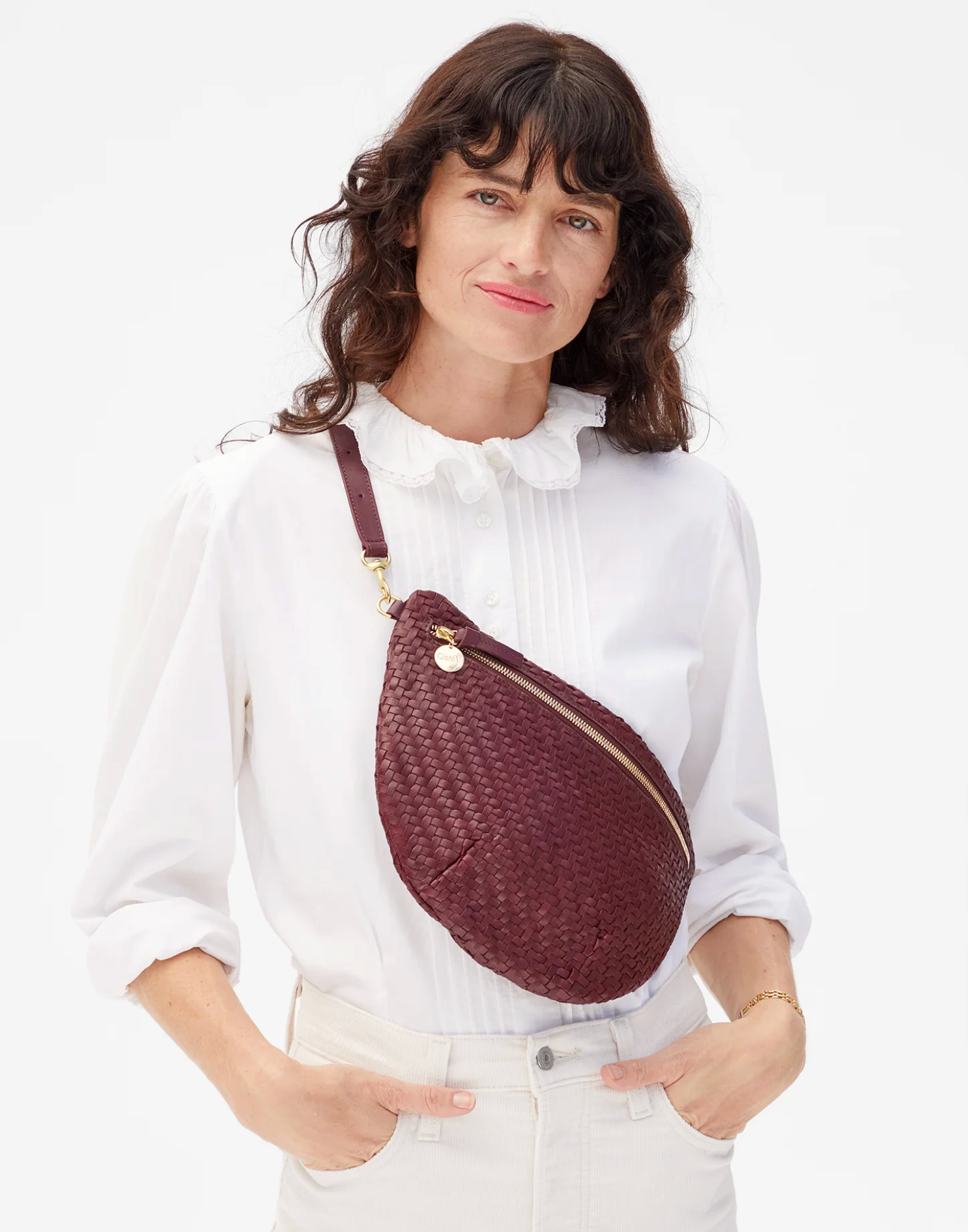 Grande Fanny cassis zig zag | Clare V | MARKET