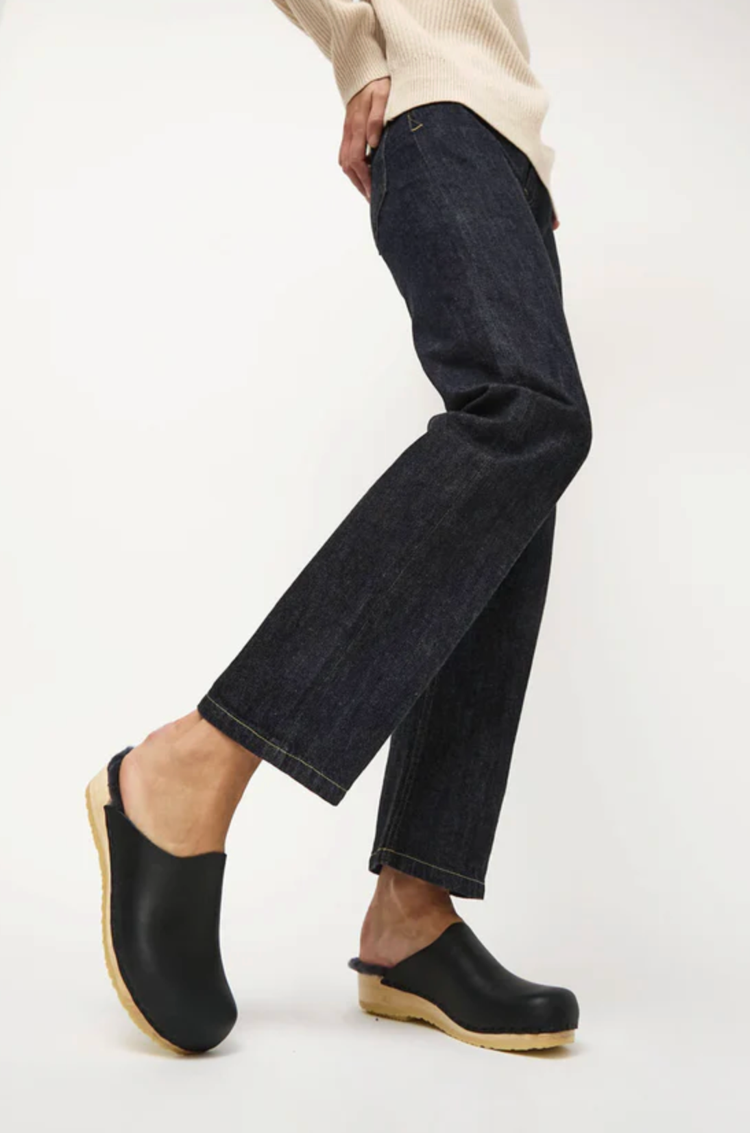 Contour shearling clog | No.6 | MARKET