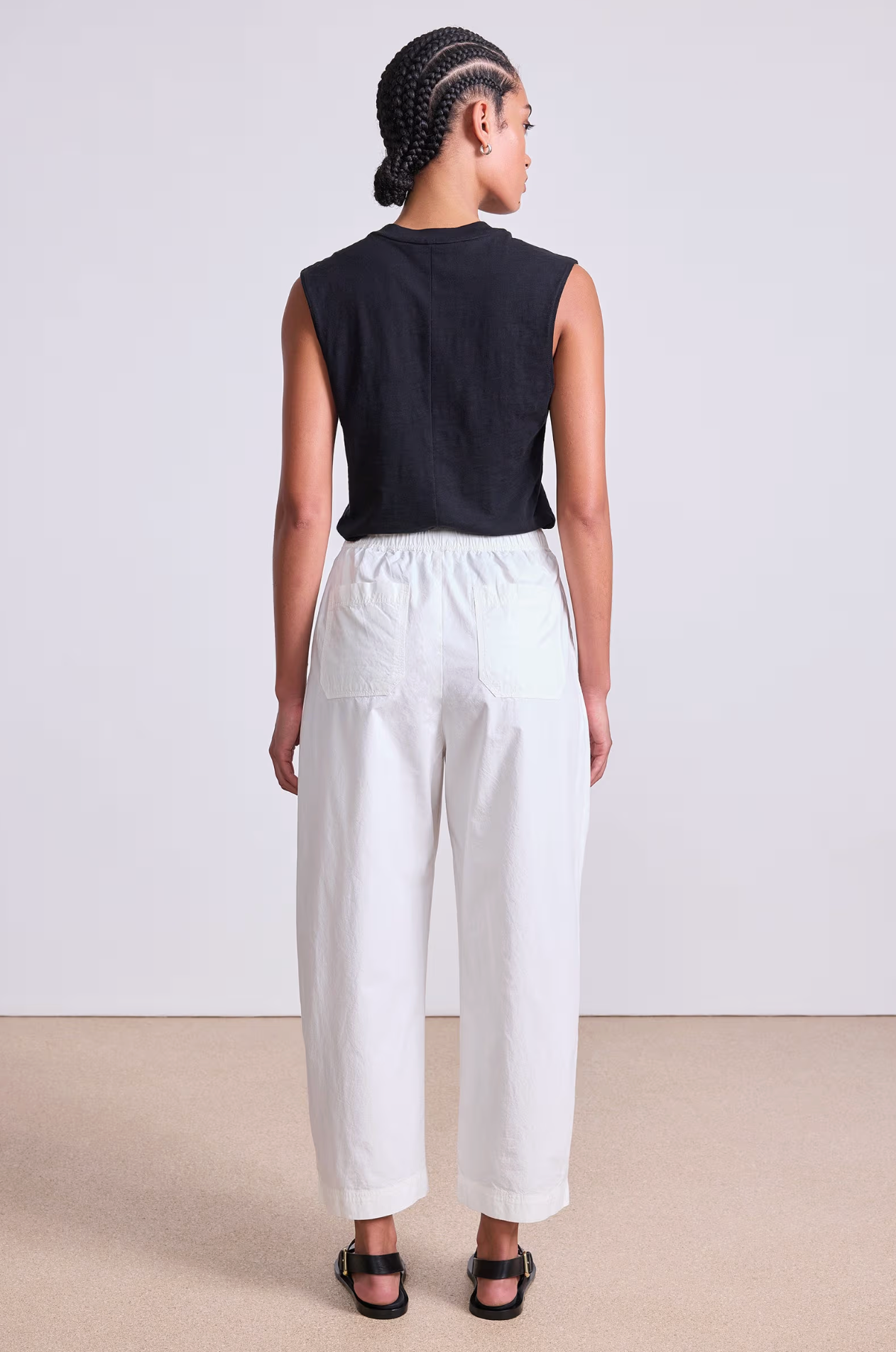 Spa Pleat Pant in cream | Apiece Apart | MARKET