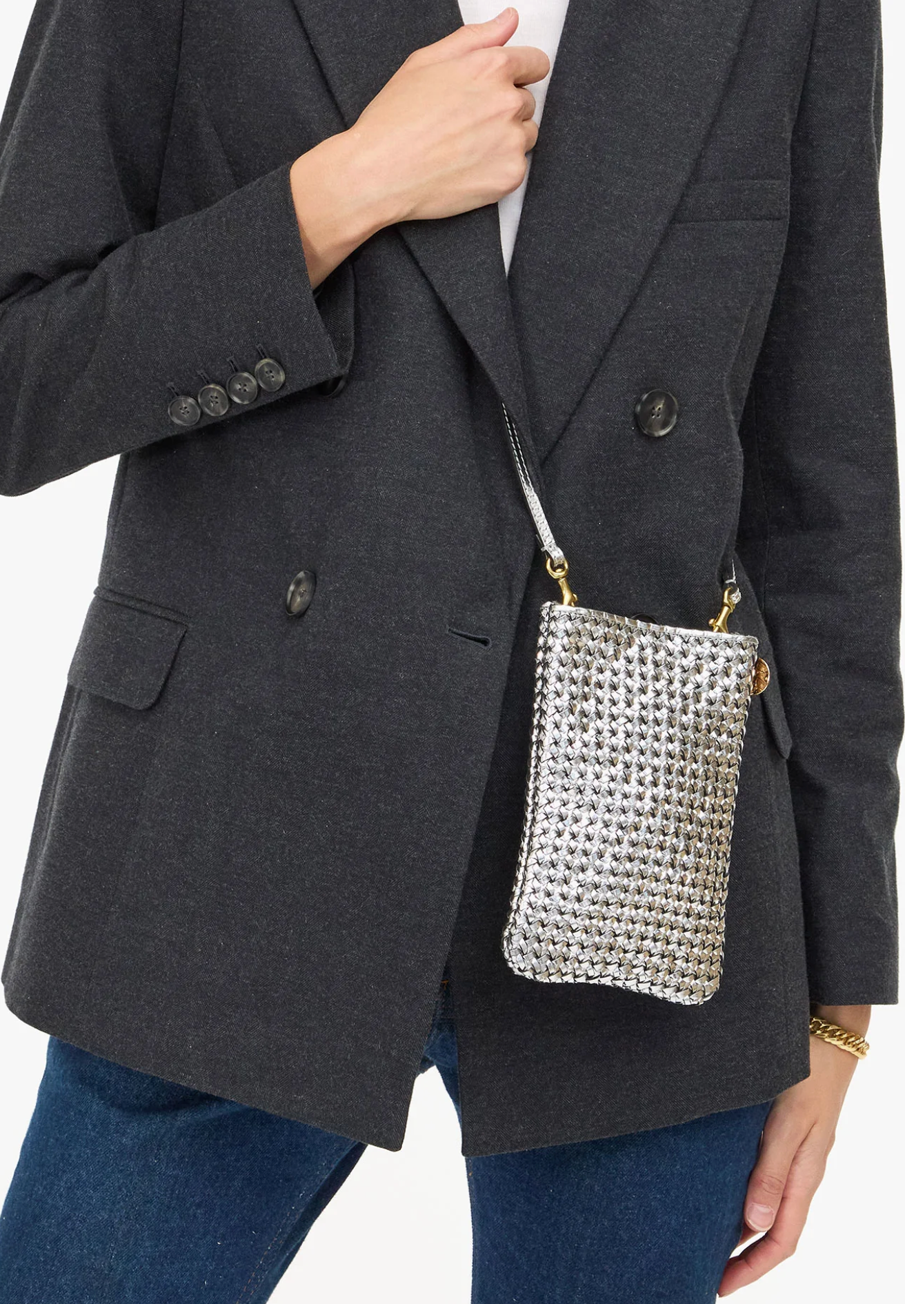 Poche silver | Clare V | MARKET