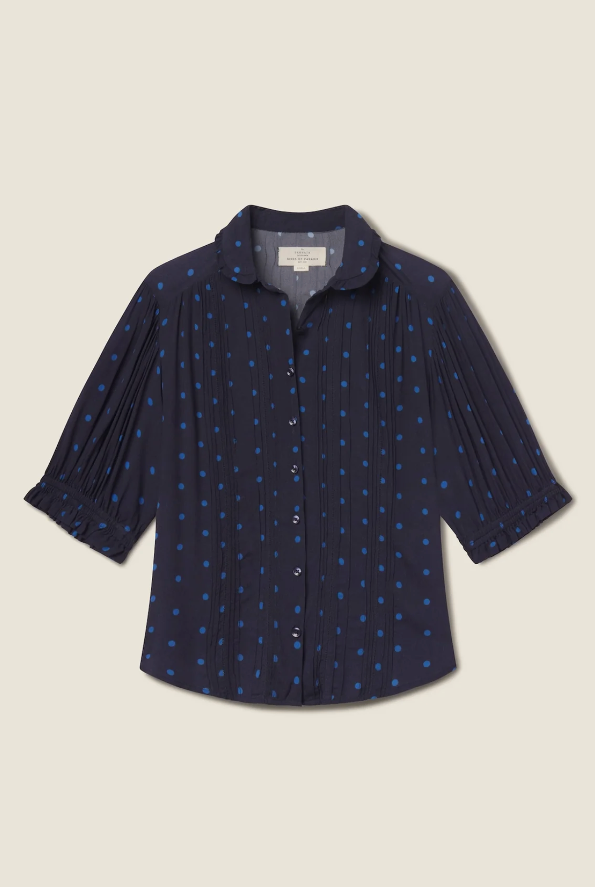 Gemma Blouse Azure Polka Dot | Trovata  | MARKET