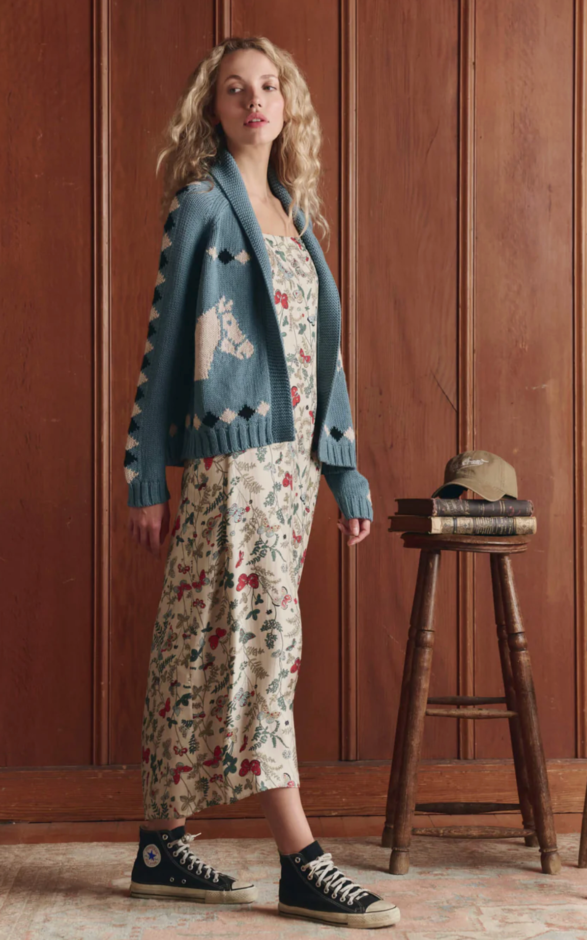 Lodge cardi bluebell Stable | The Great | MARKET