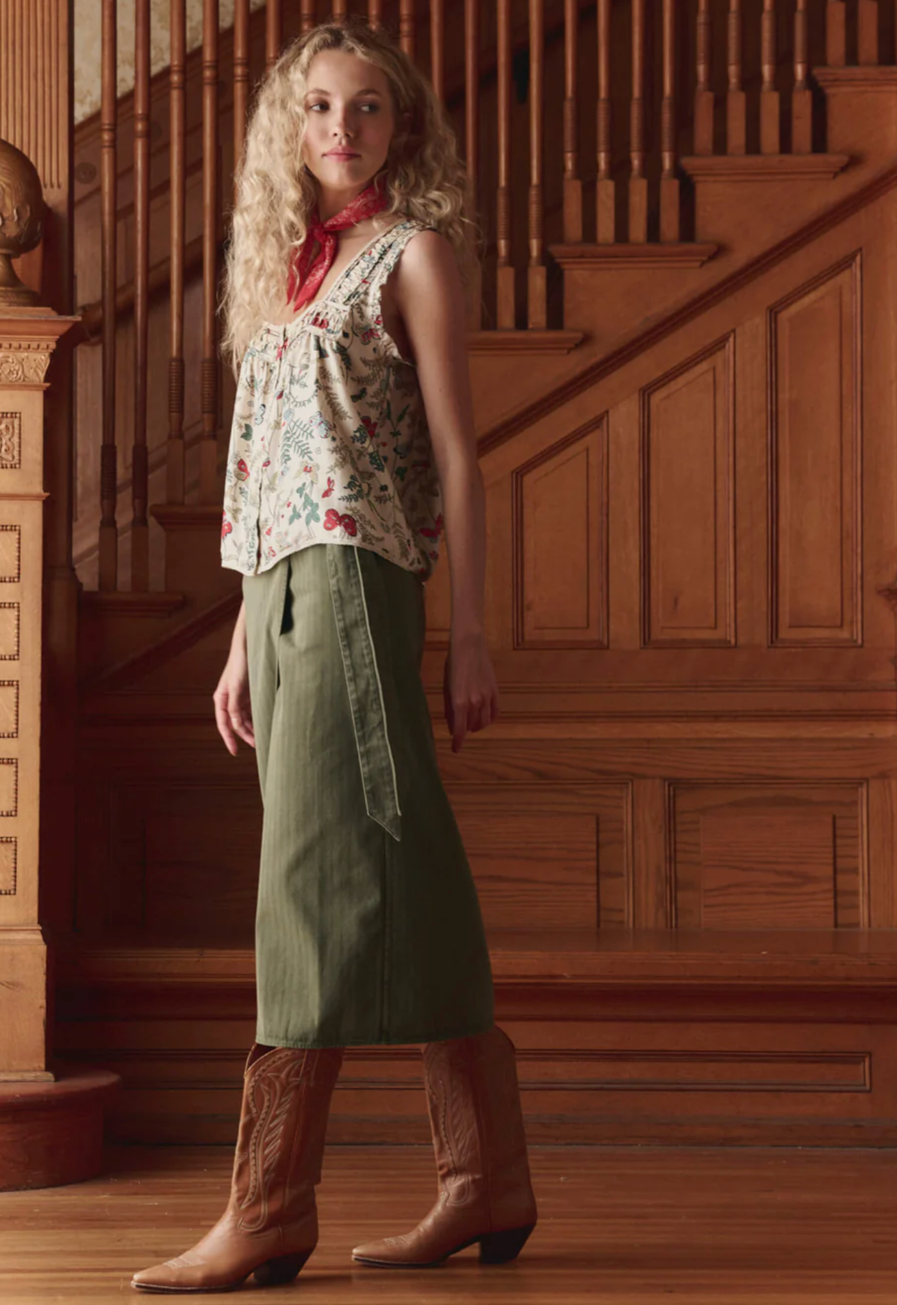 Wrap skirt army | The Great | MARKET