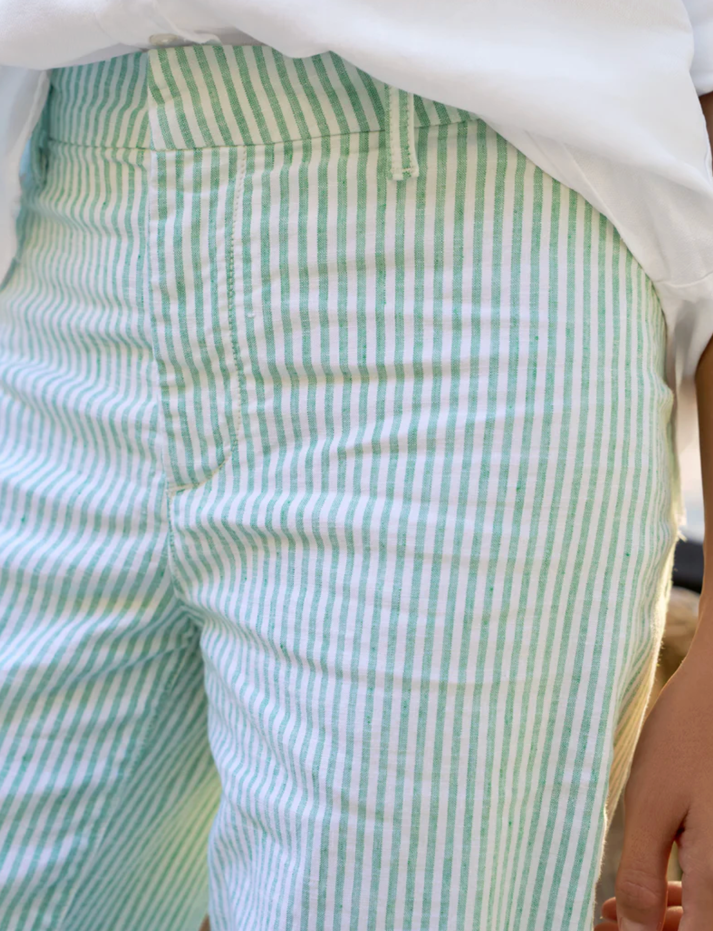 Wexford green stripe  | Frank & Eileen | MARKET