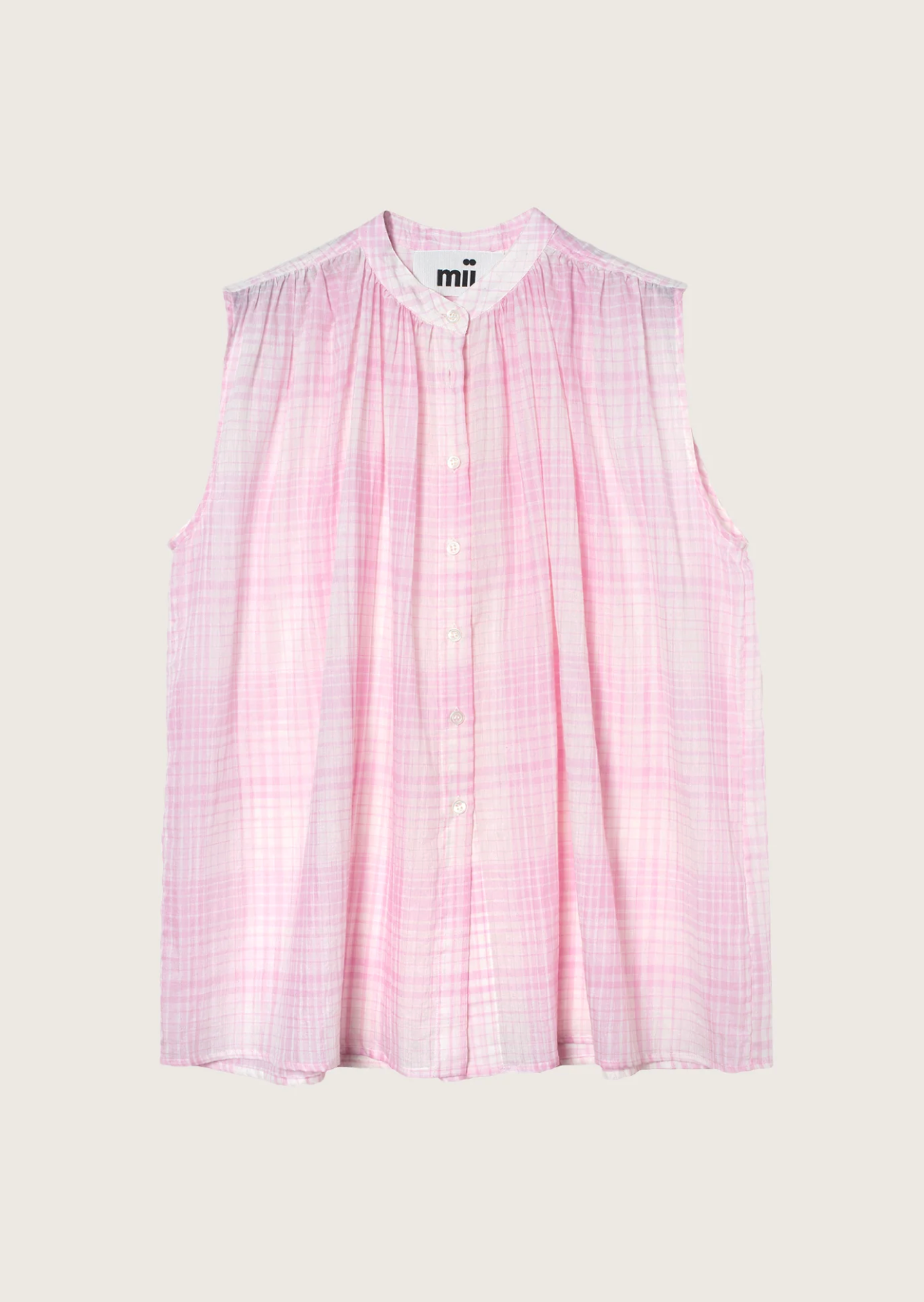 Iris top and corfu skirt pink plaid | Mii | MARKET
