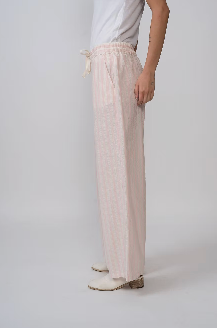 Pink stripe pants | Aequamente | MARKET