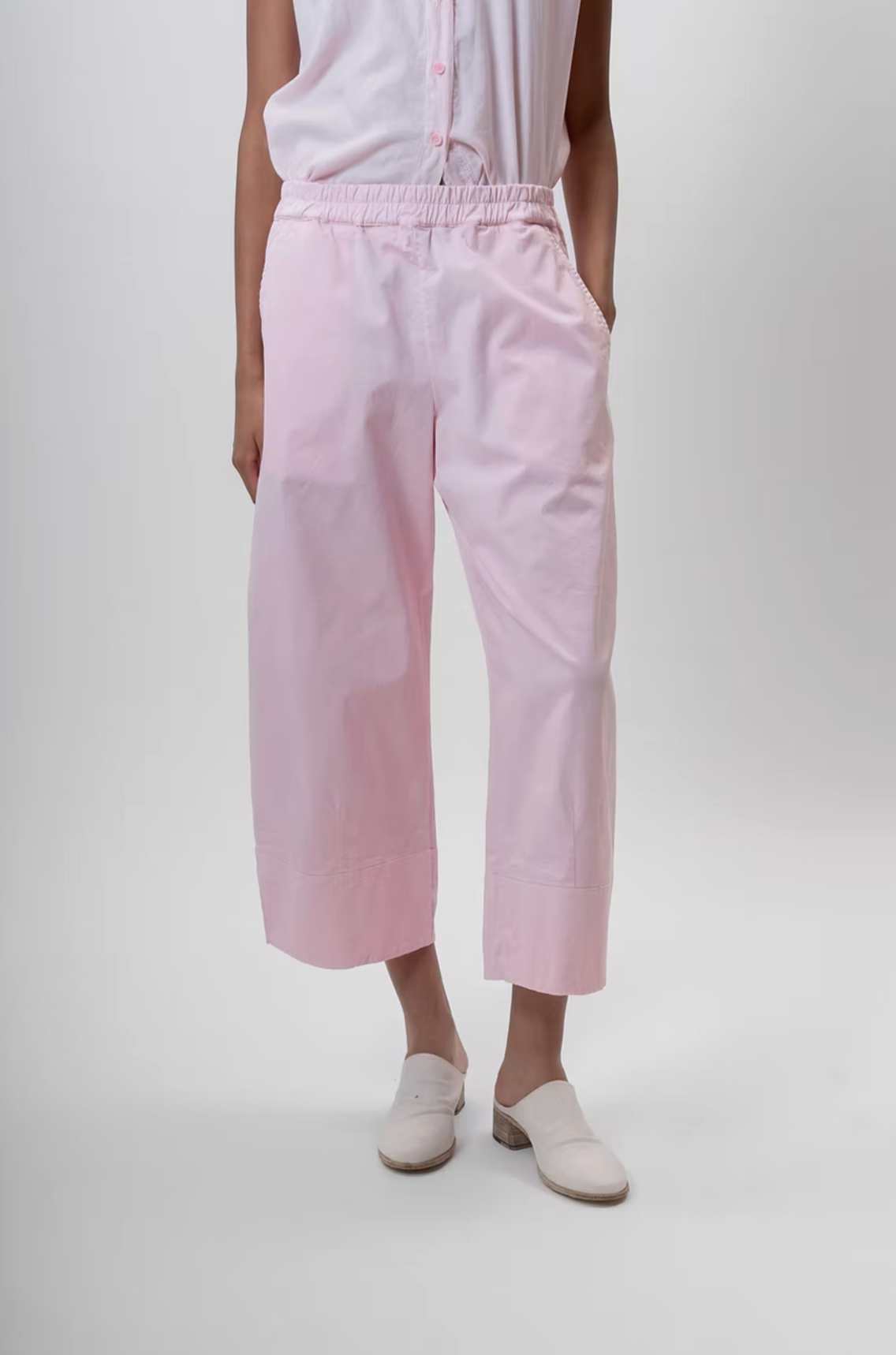 Wide leg pull -on pink | Aequamente | MARKET