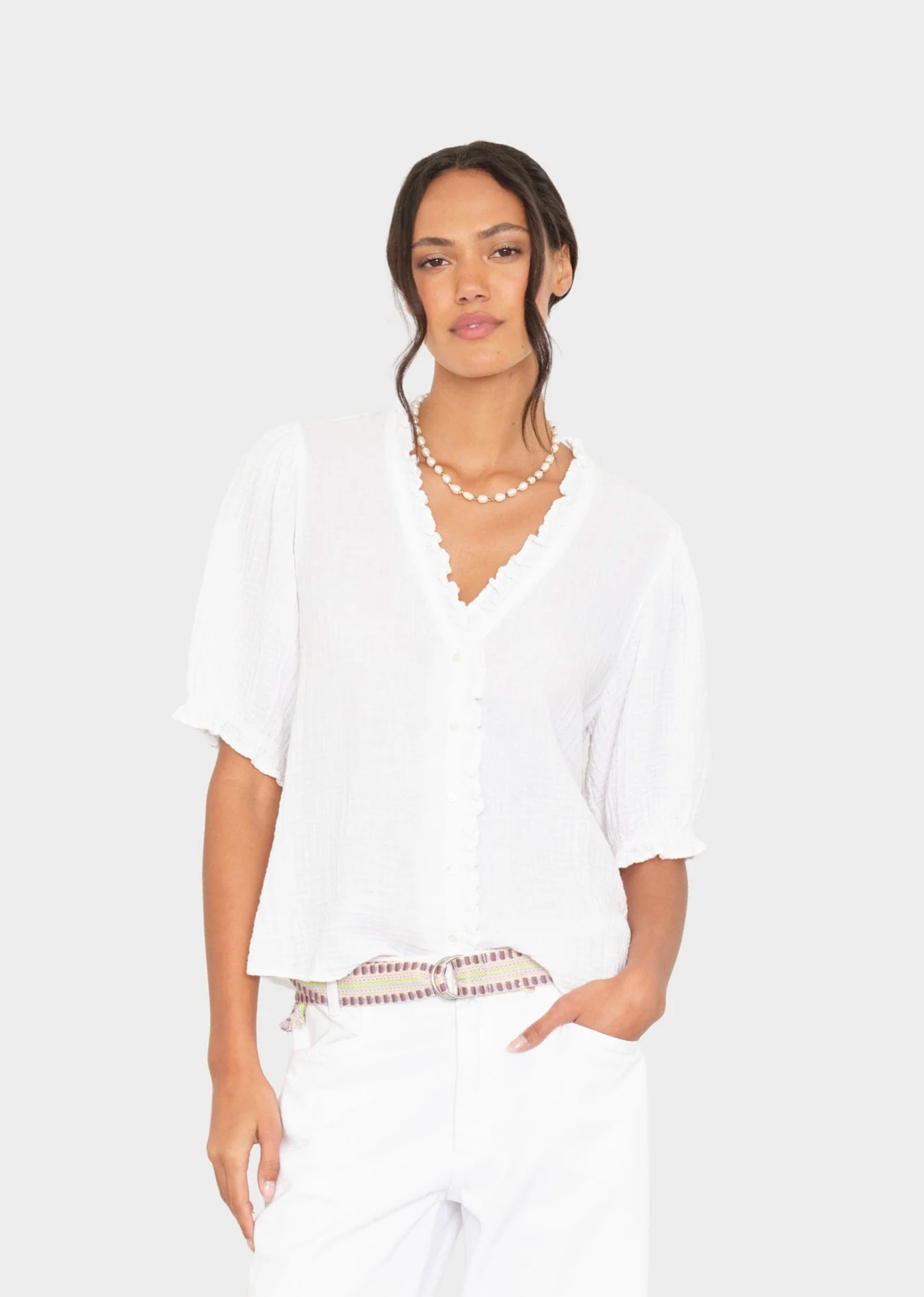 Jenna top white | Xirena | MARKET