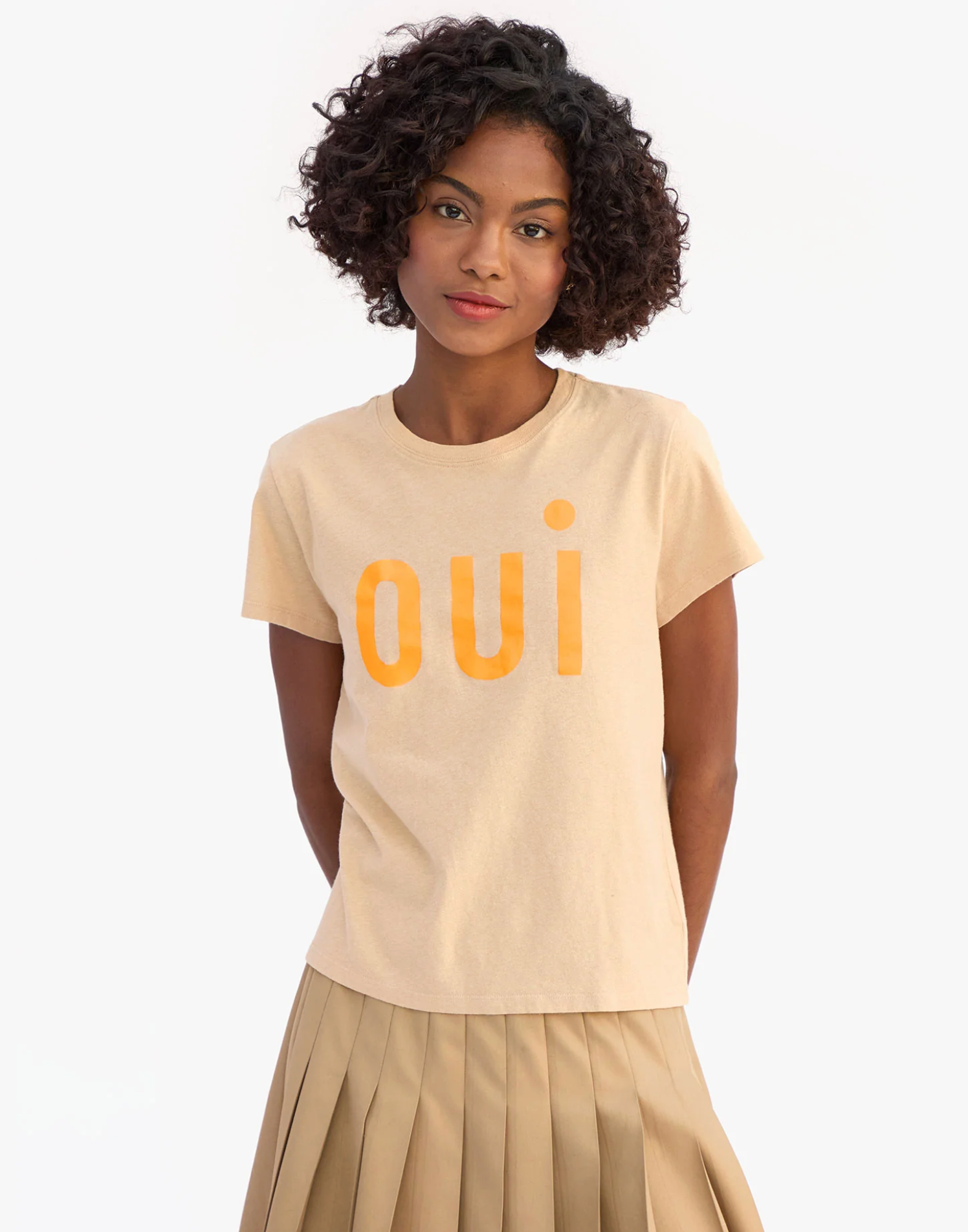 Linen blend oui t | Clare V | MARKET 