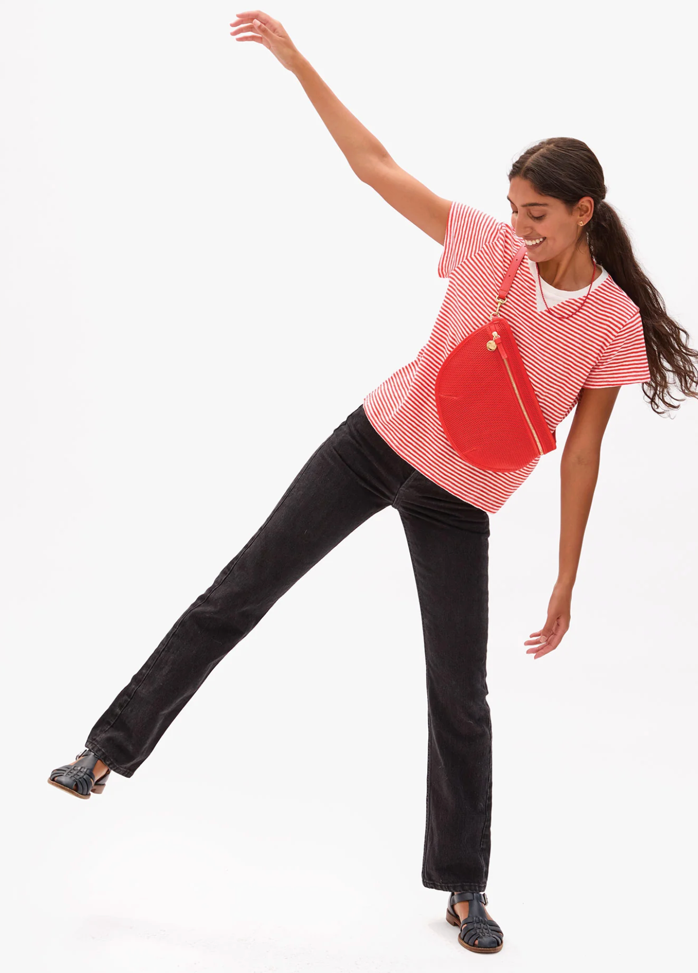 Linen blend stripe | Clare V | MARKET 