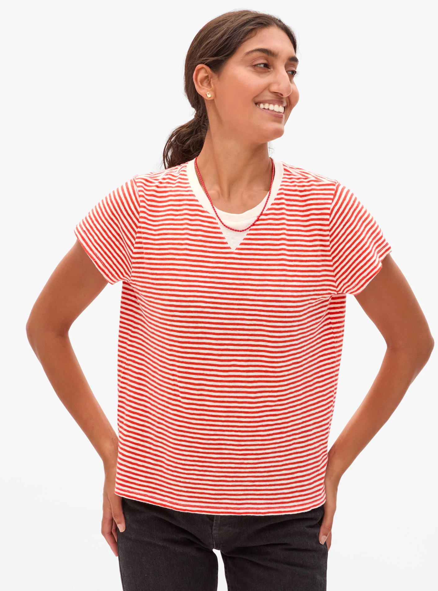 Linen blend stripe | Clare V | MARKET 