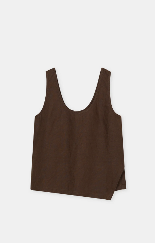 linen tank brown | Closed | MARKET