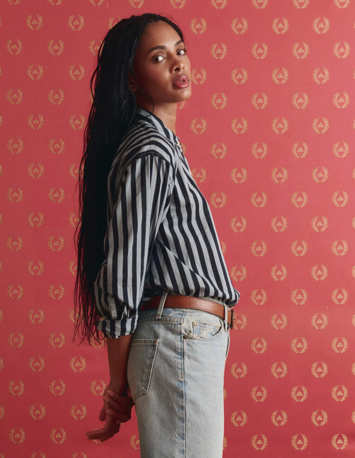 Daily button up stripe | The Great | MARKET
