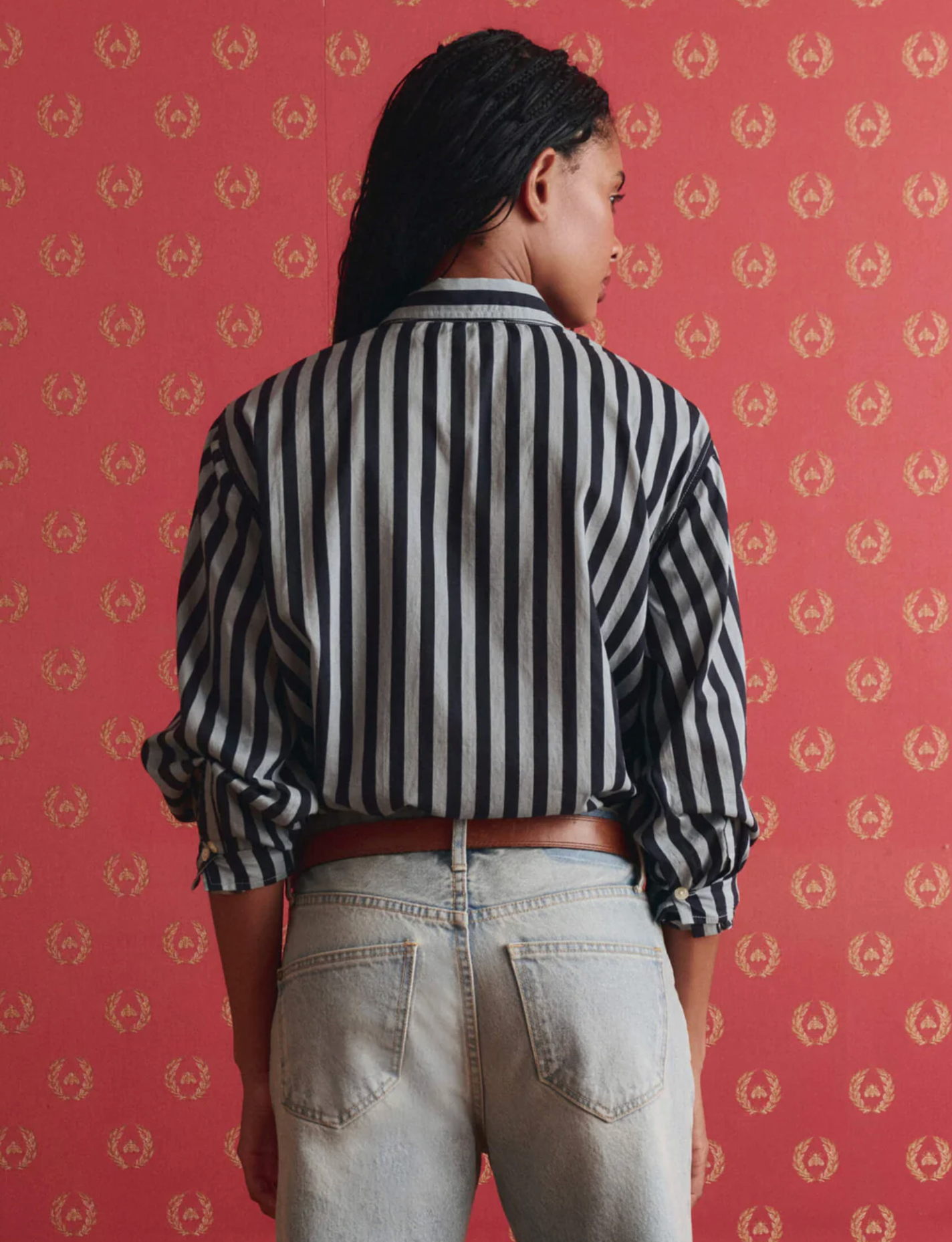 Daily button up stripe | The Great | MARKET