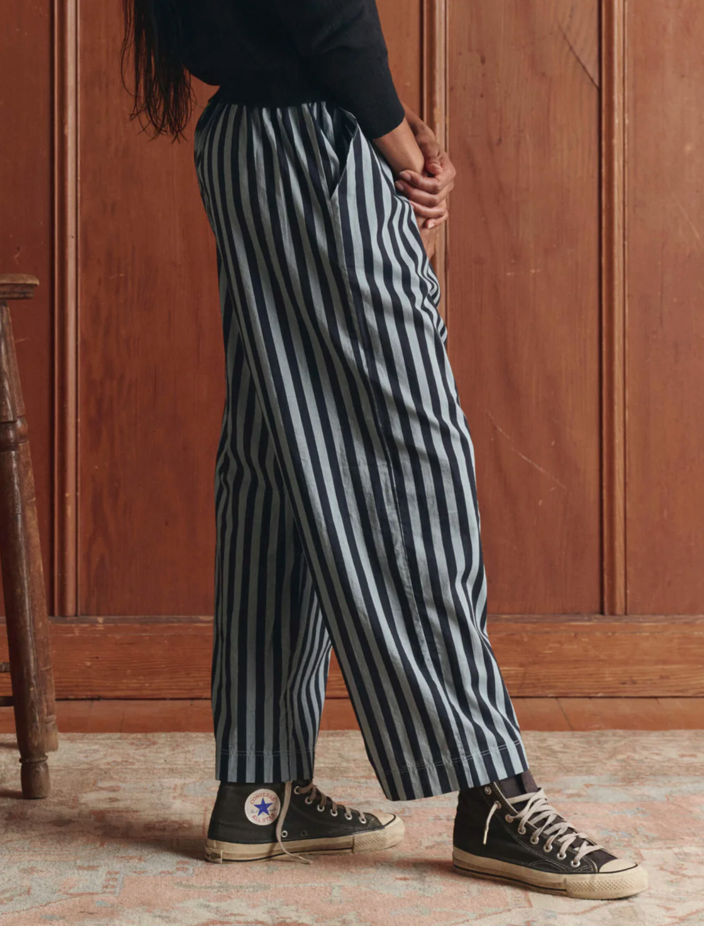 Everyday pullon pant stripe | The Great | MARKET