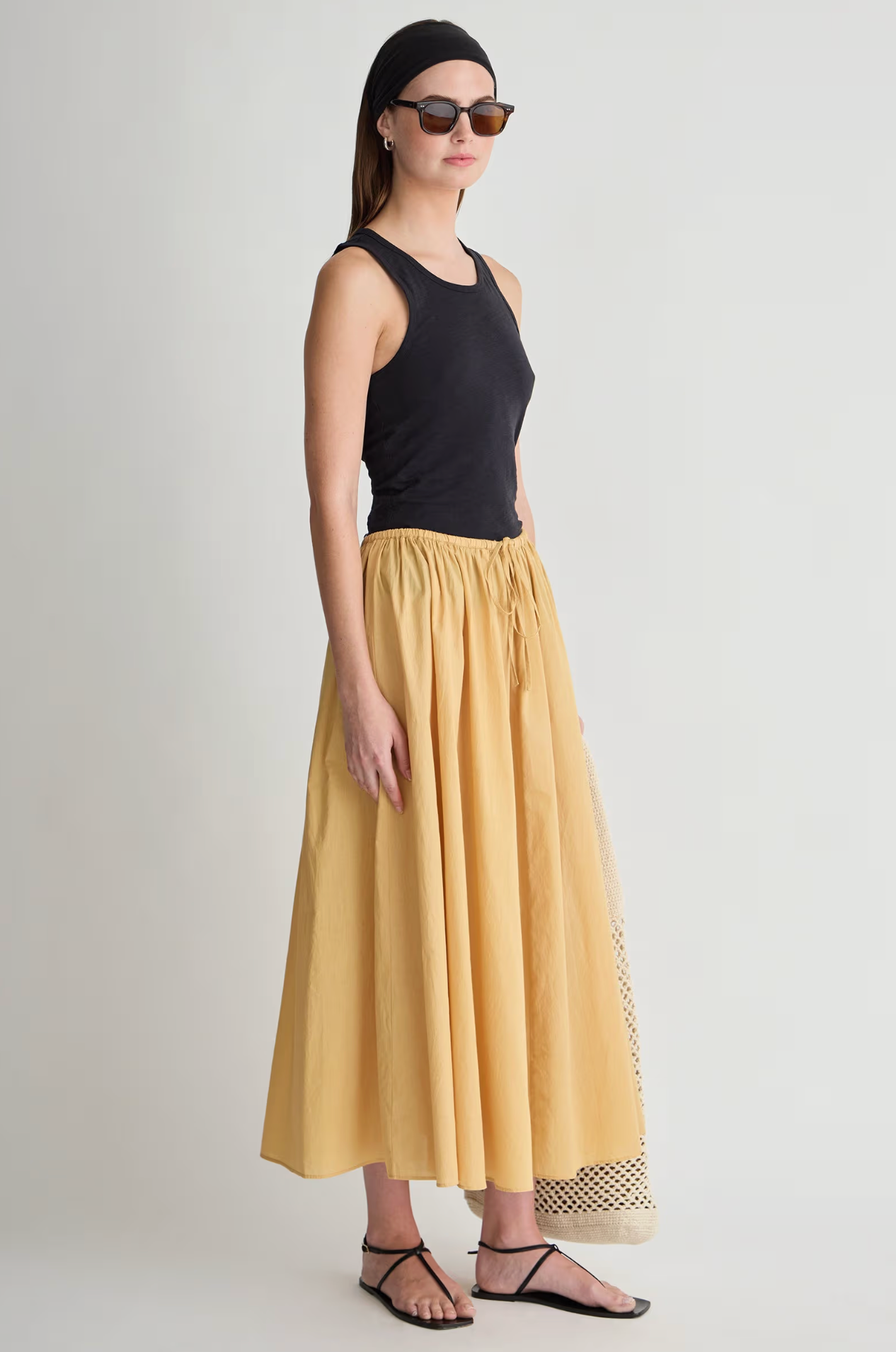 HANNE TIE MAXI SKIRT | Apiece apart | MARKET