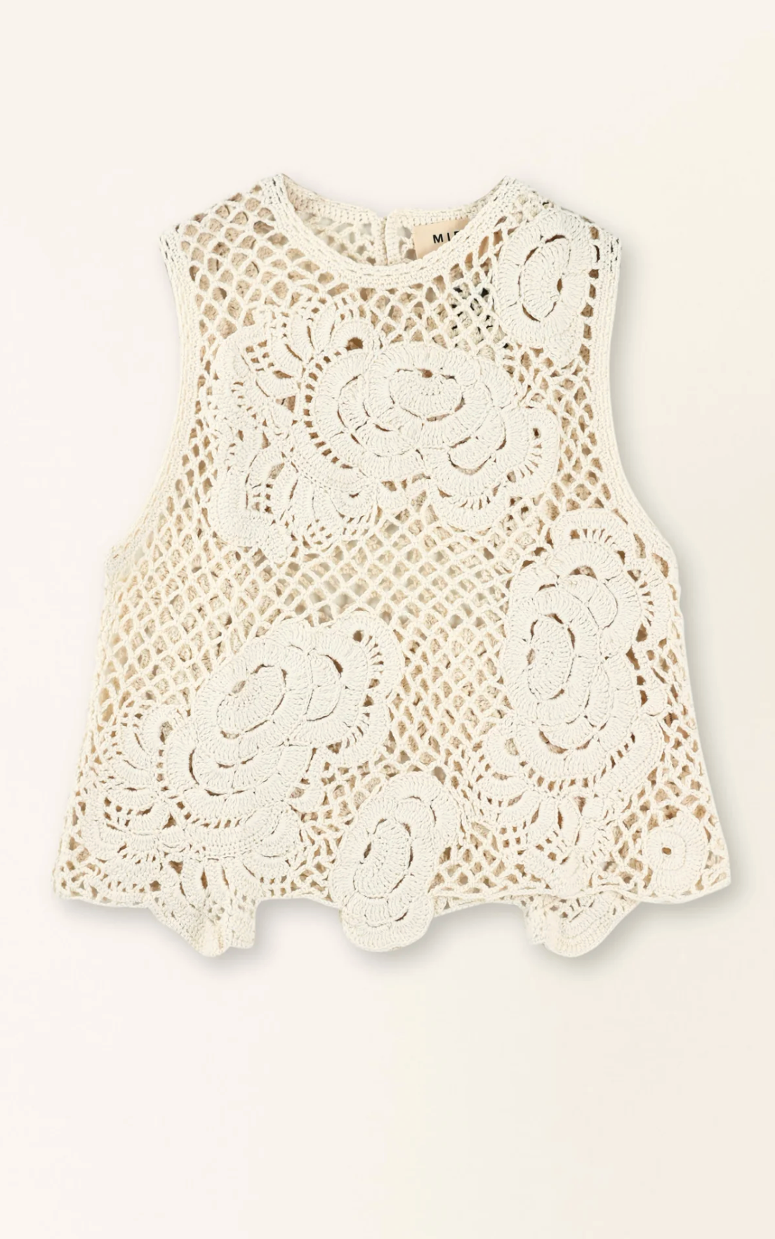 Cream crochet top | Mirth | MARKET