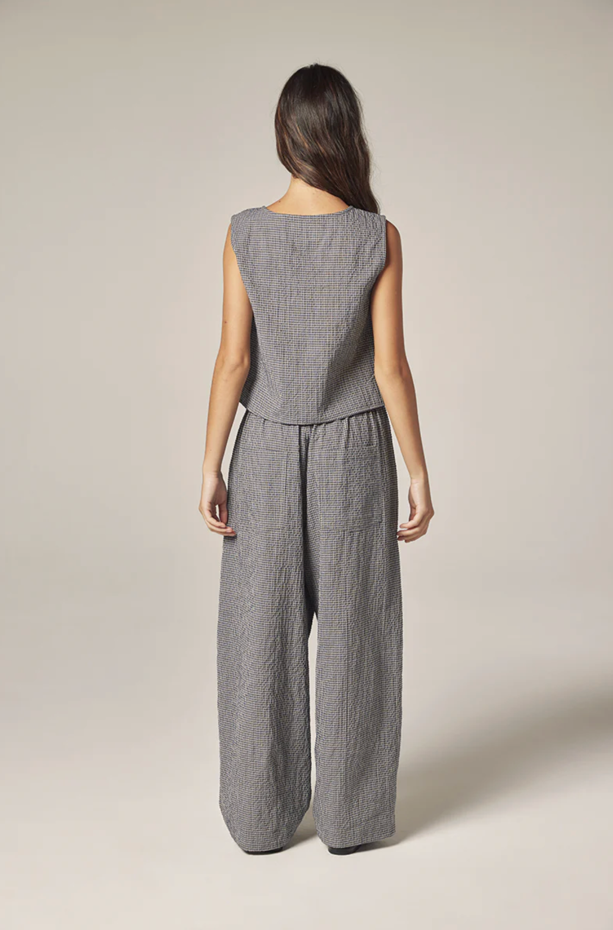 Navy/cream pant | Amente | MARKET