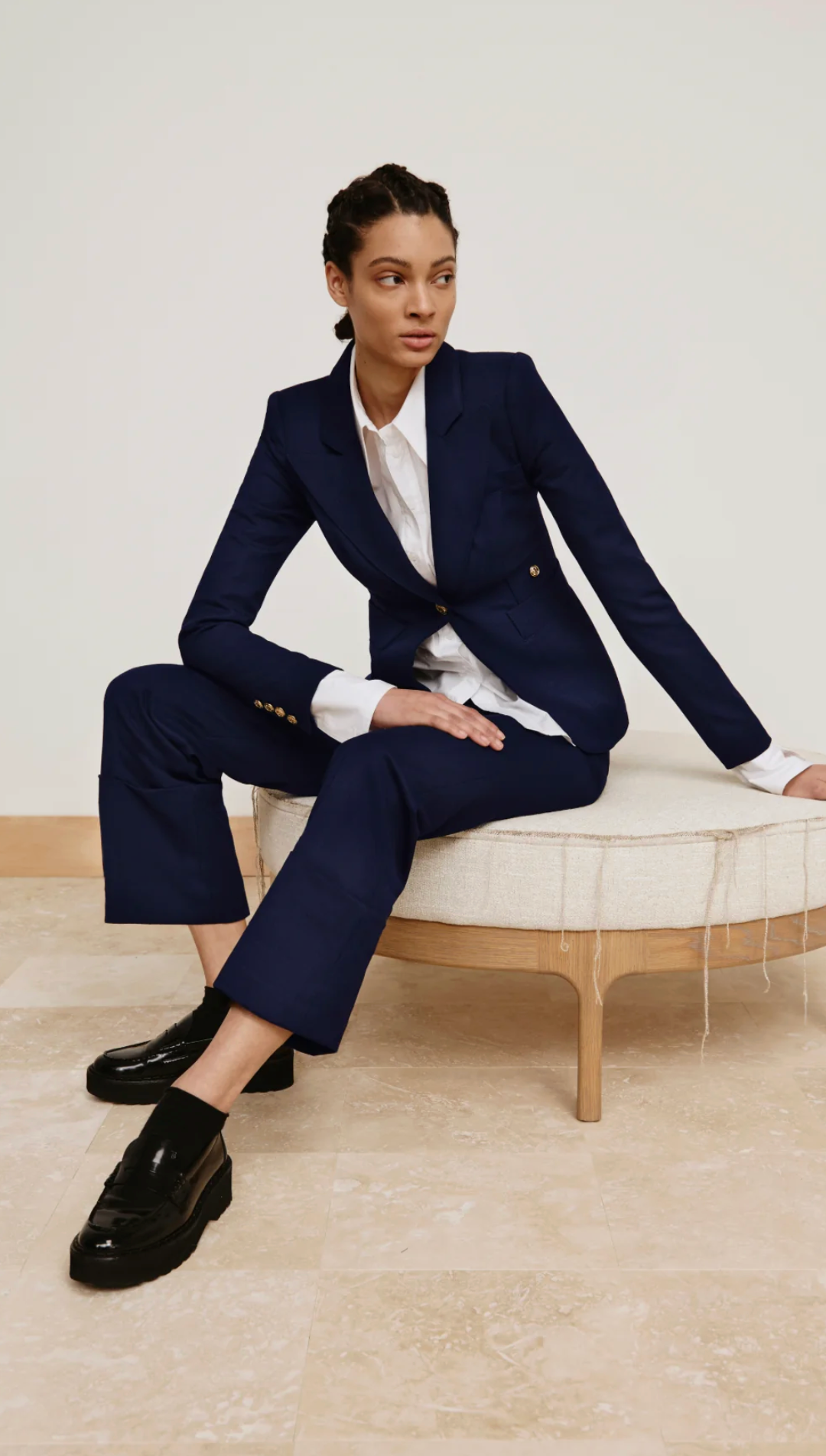 Full Back Duchess Blazer navy | Smythe | MARKET