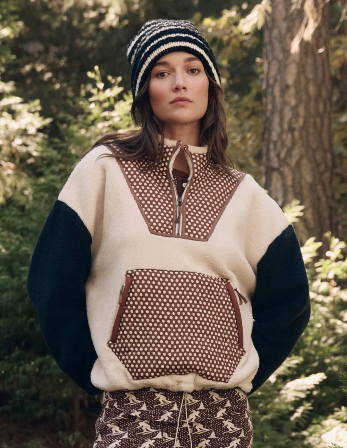 Crosswind pullover creamy dot | The Great | MARKET