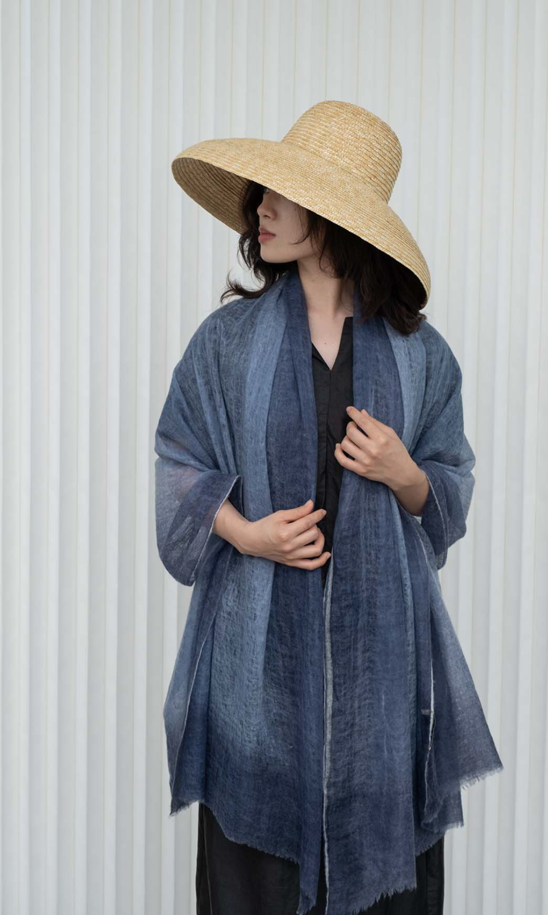 navy shawl | MARKET