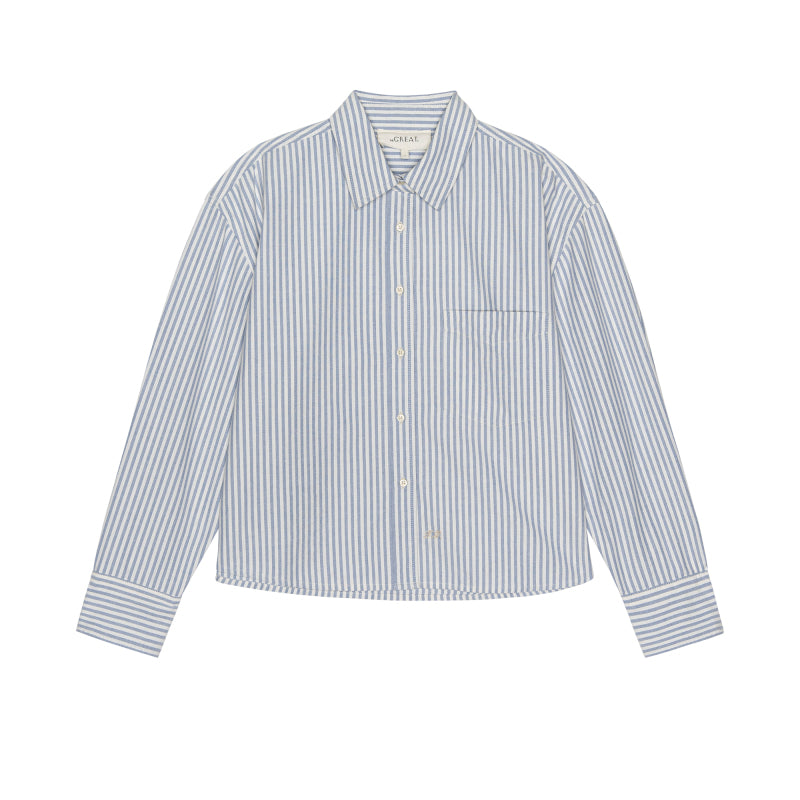 Cropped oxford blue stripe | The Great | MARKET