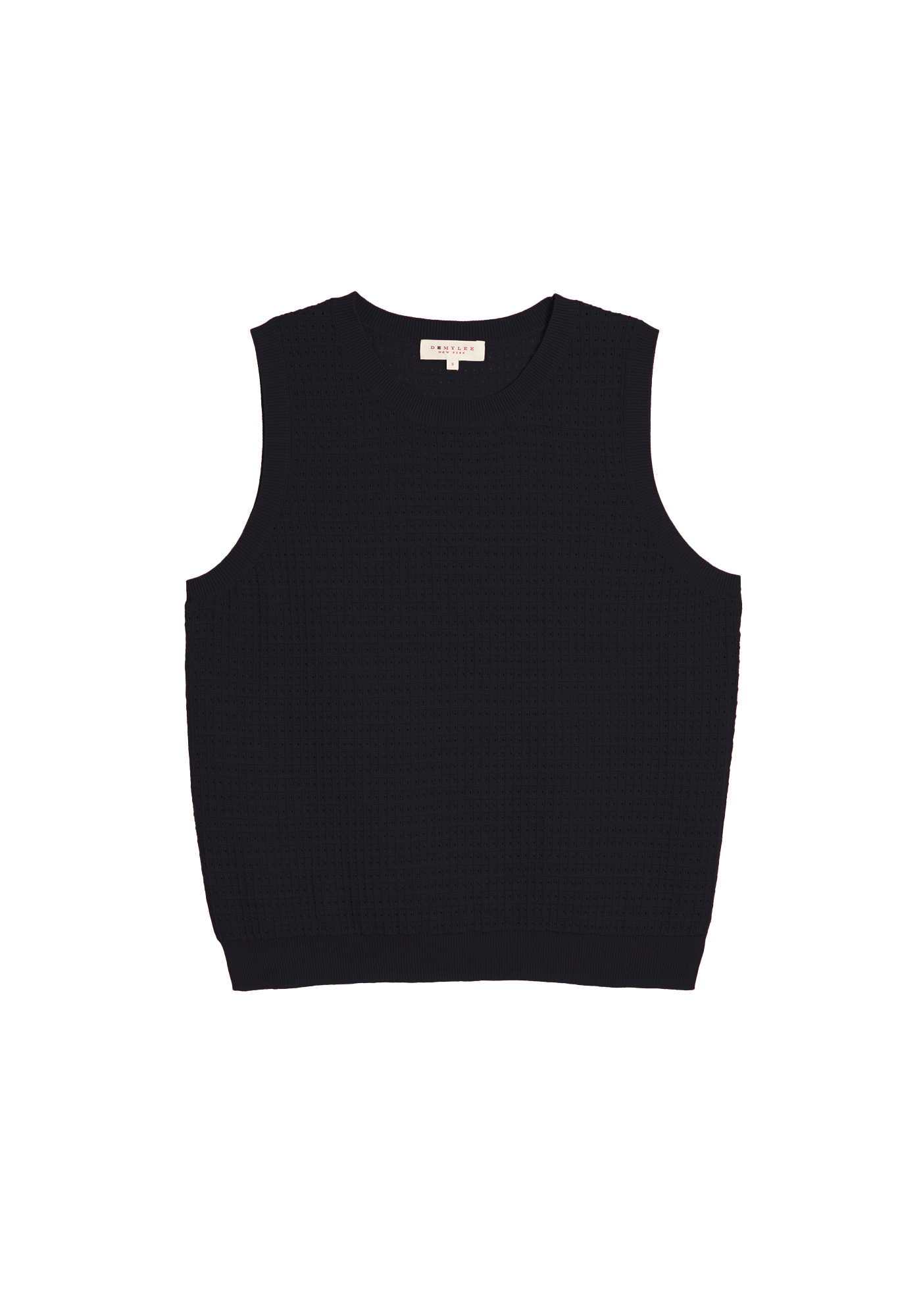 Issa waffle vest black | Demy Lee | MARKET