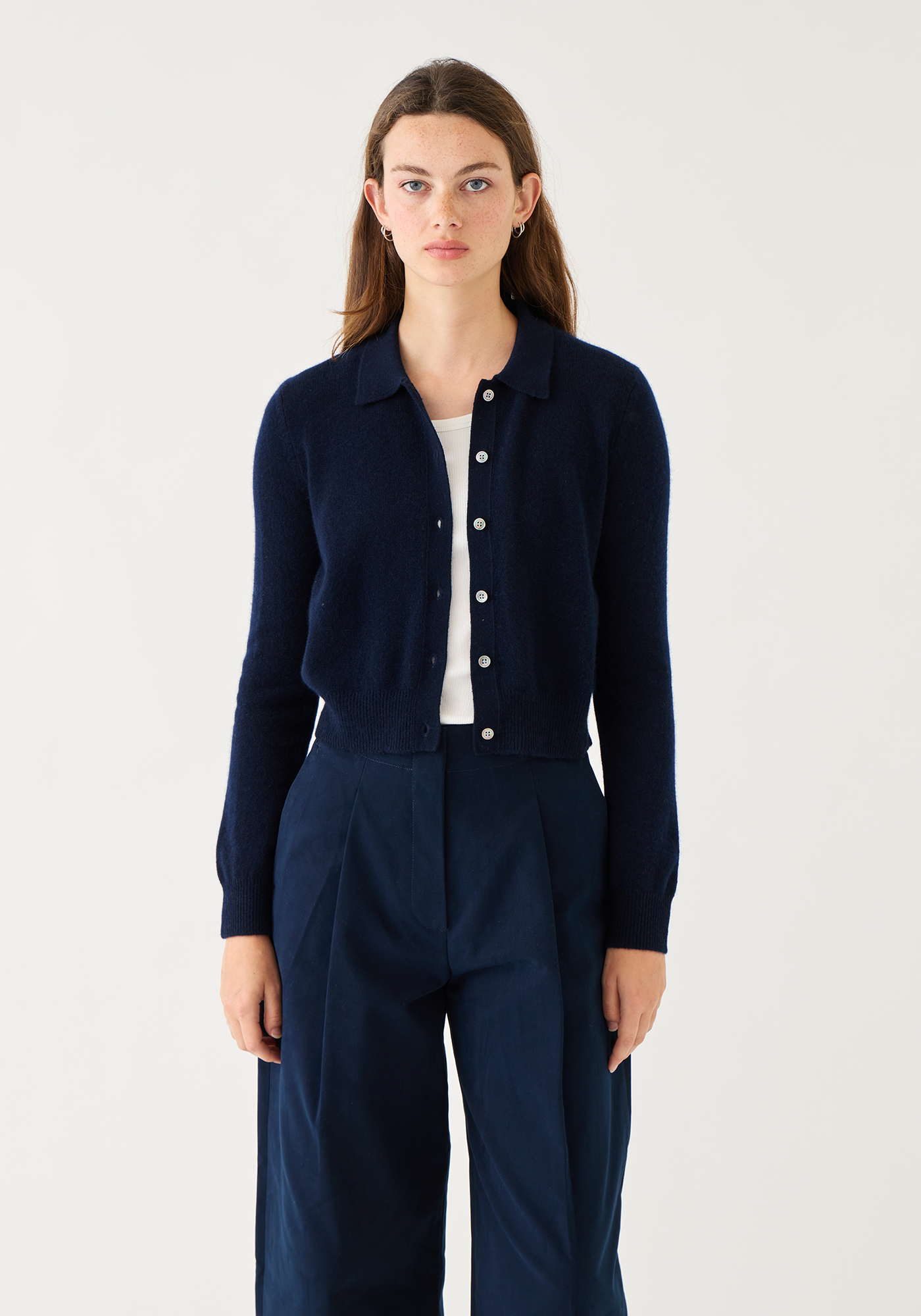 Wendy Cashmere Cardigan navy | Demy Lee | MARKET