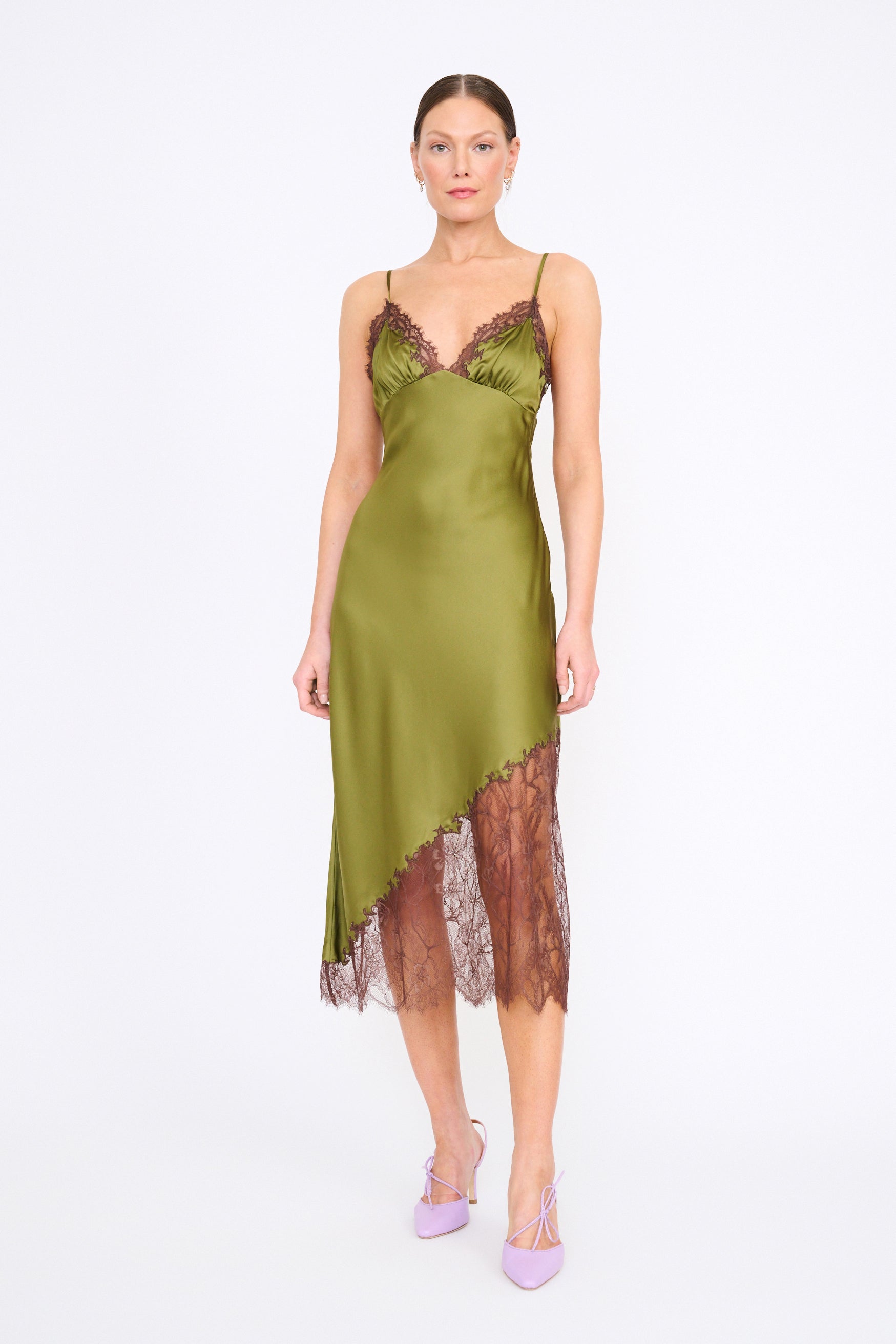 LARA SILK DRESS pear | Staud | MARKET