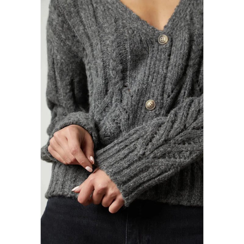 Hazel Cable Knit Cardigan - MARKET
