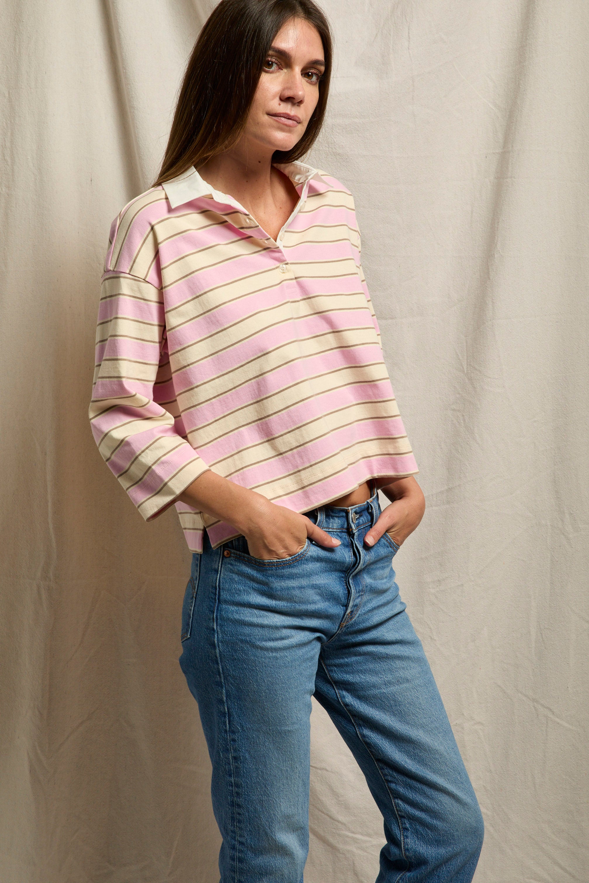 Daria Sugar Pink Stripe | PWT | MARKET