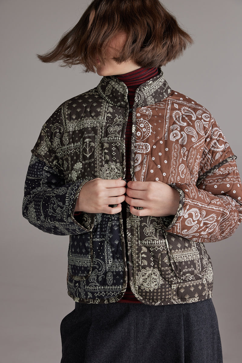 Cotton Patched Quilt Jacket