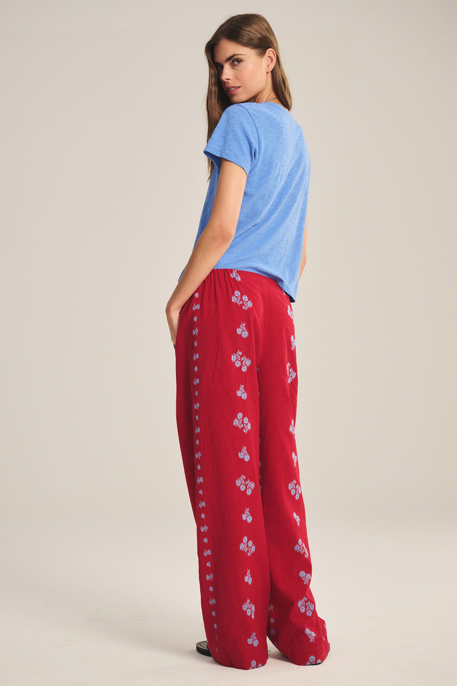 Nellie pant red | Velvet | MARKET