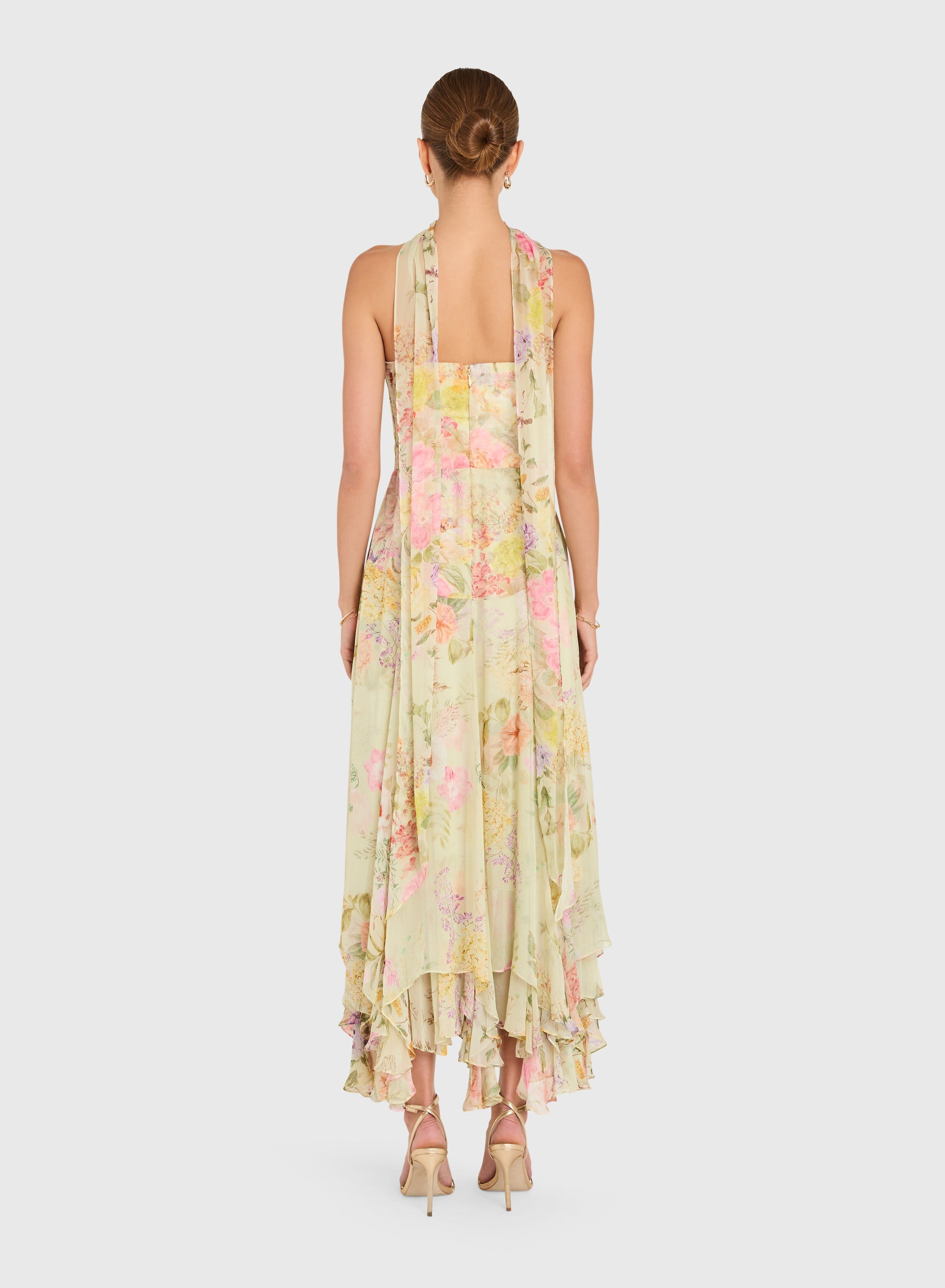 Monterey Dress With Scarf endivemulti | Amanda Uprichard | MARKET