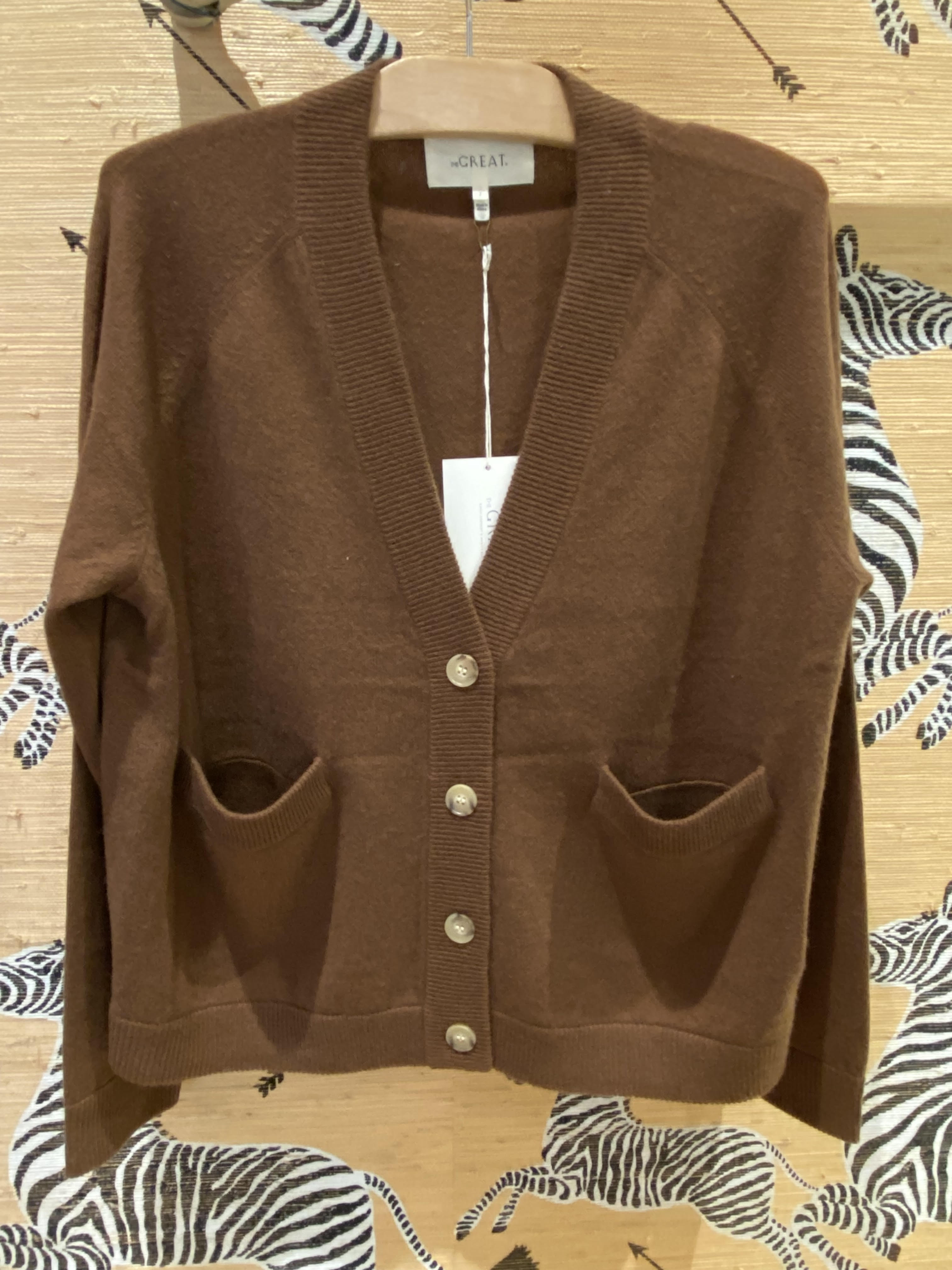 Brown Varisty Cardi