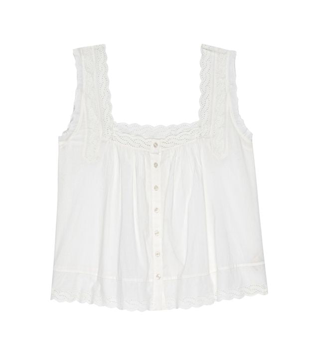 Eyelet tank white | The Great | MARKET